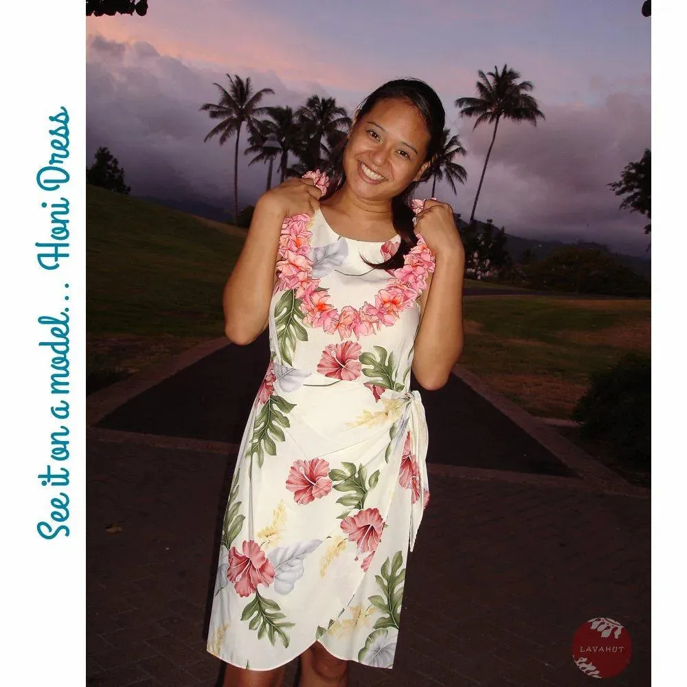 Midnight Blue Honi Hawaiian Dress