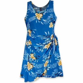 Midnight Blue Honi Hawaiian Dress