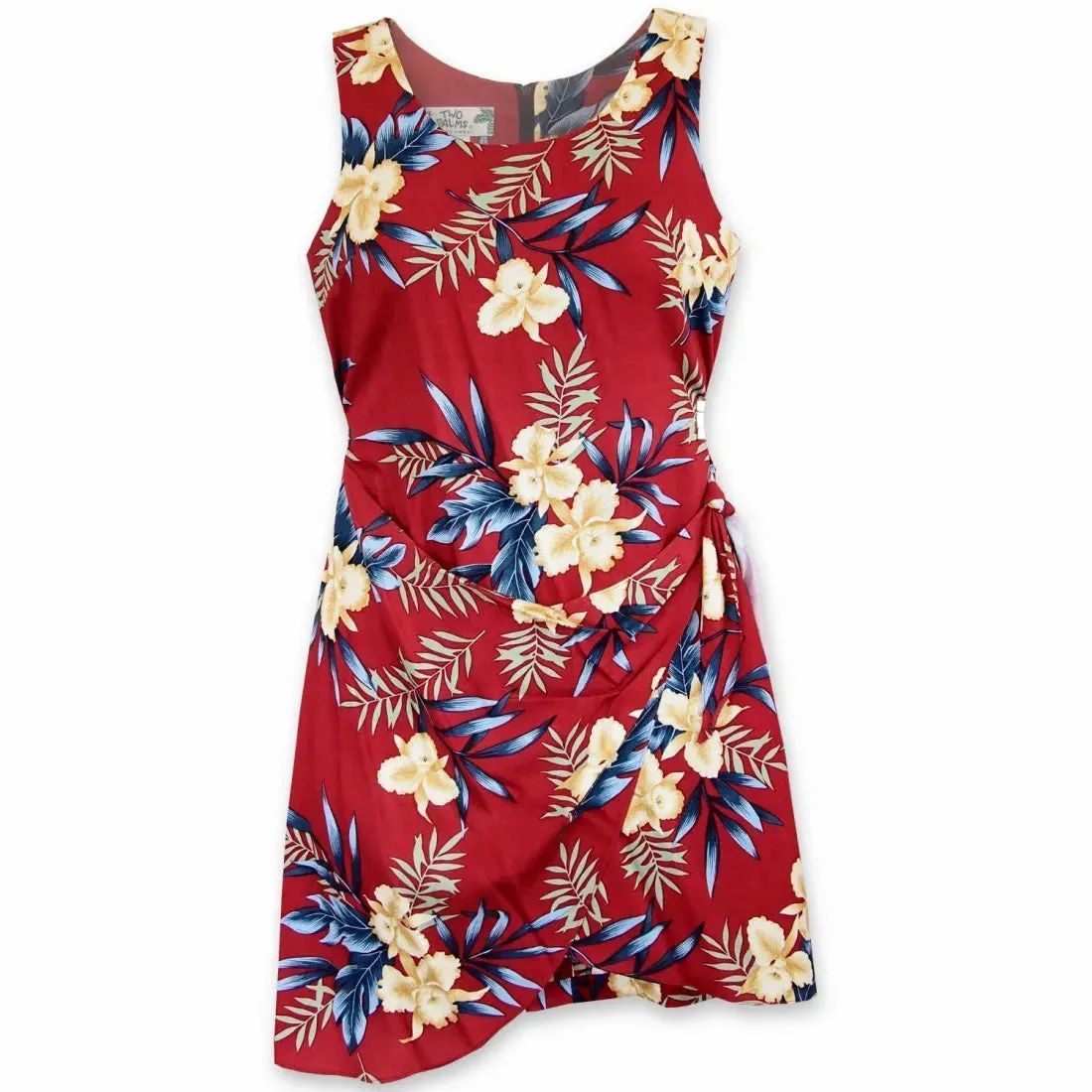 Midnight Maroon Honi Hawaiian Dress
