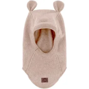 Mikk-Line Cotton Fleece Balaclava with Ears Warm Taupe