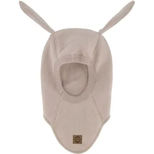 Mikk-Line Cotton Fleece Balaclava with Long Ears Warm Taupe