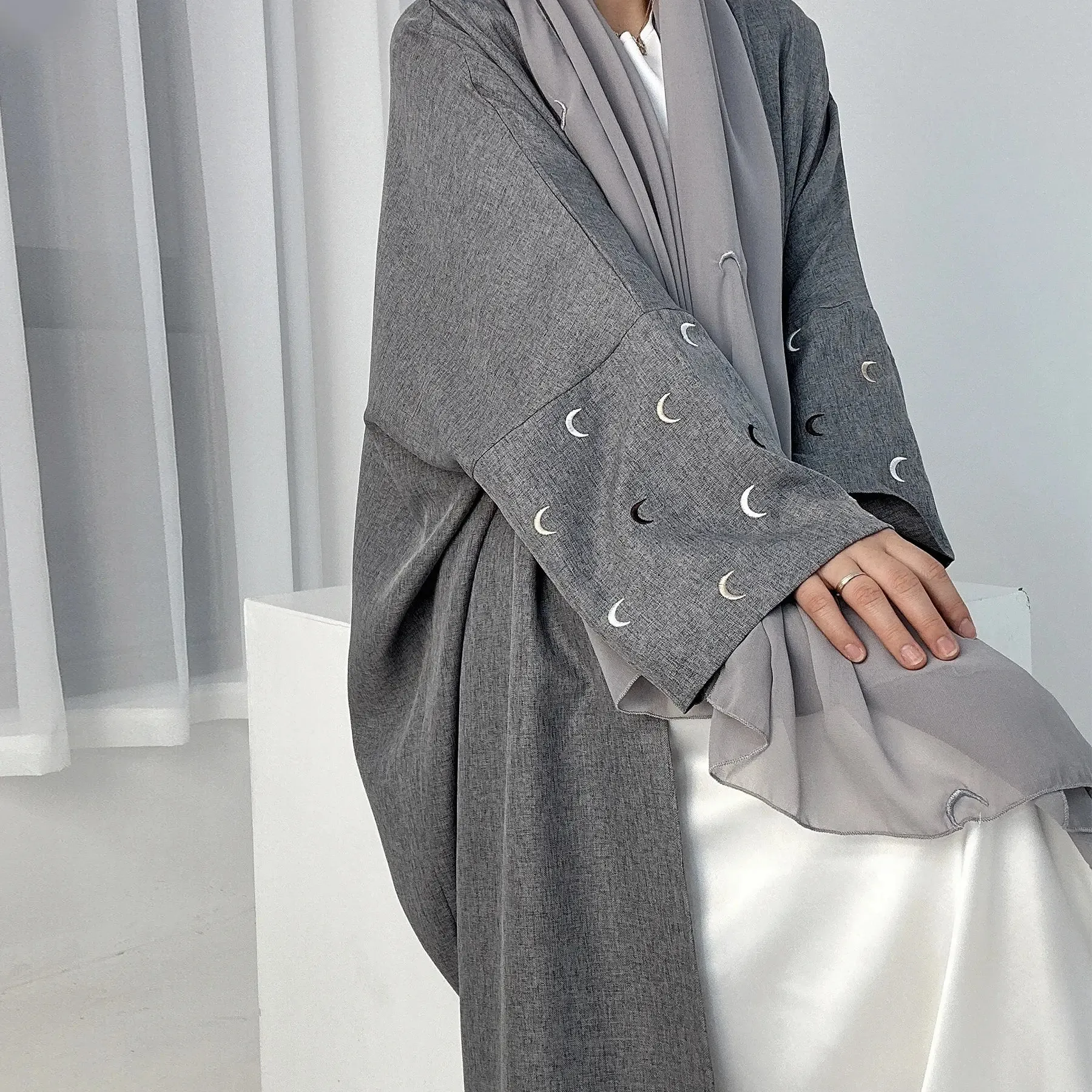 Modern Style Abaya Maxi Dress . Modest style