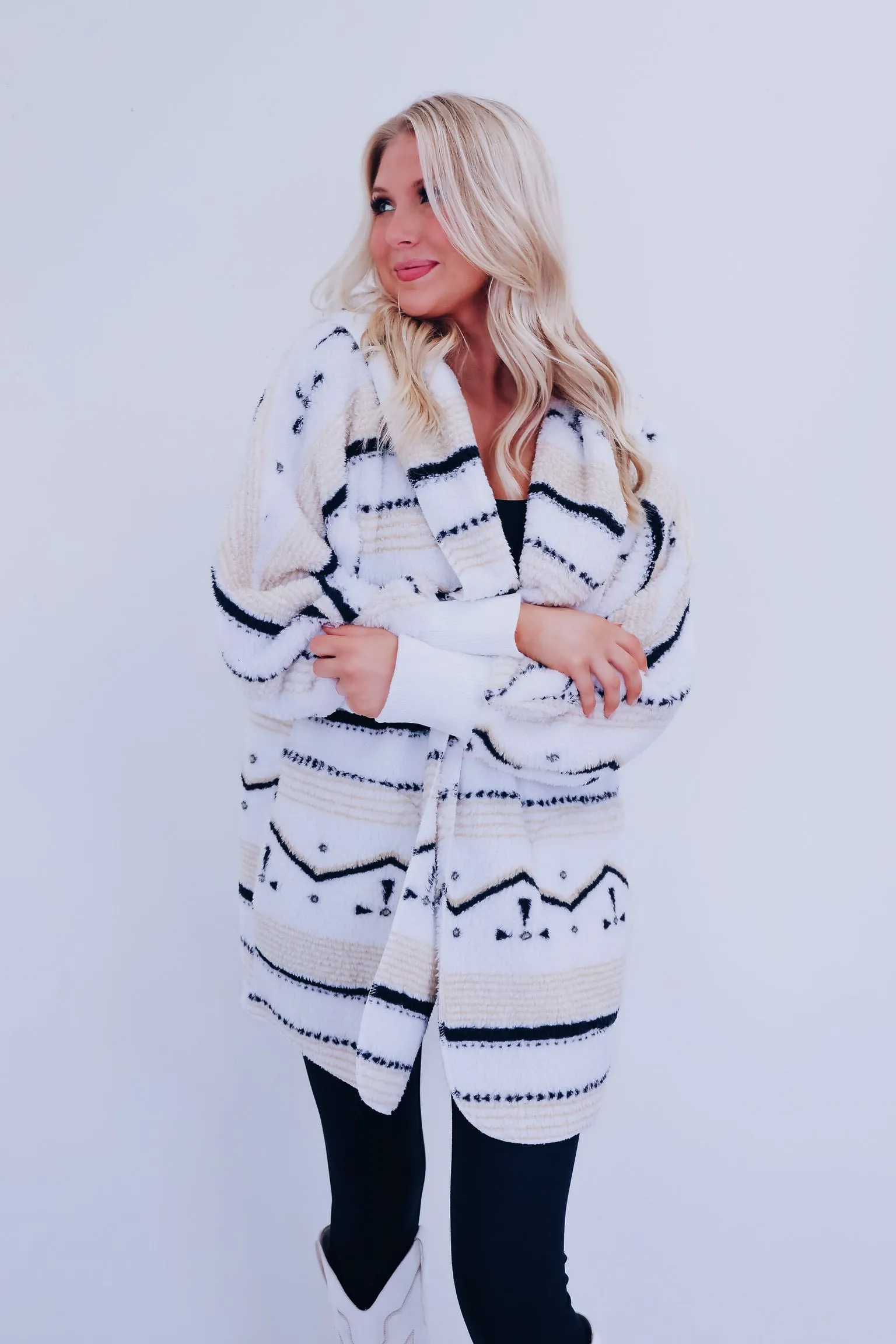 Nanuk Geo Print Sherpa Hoodie