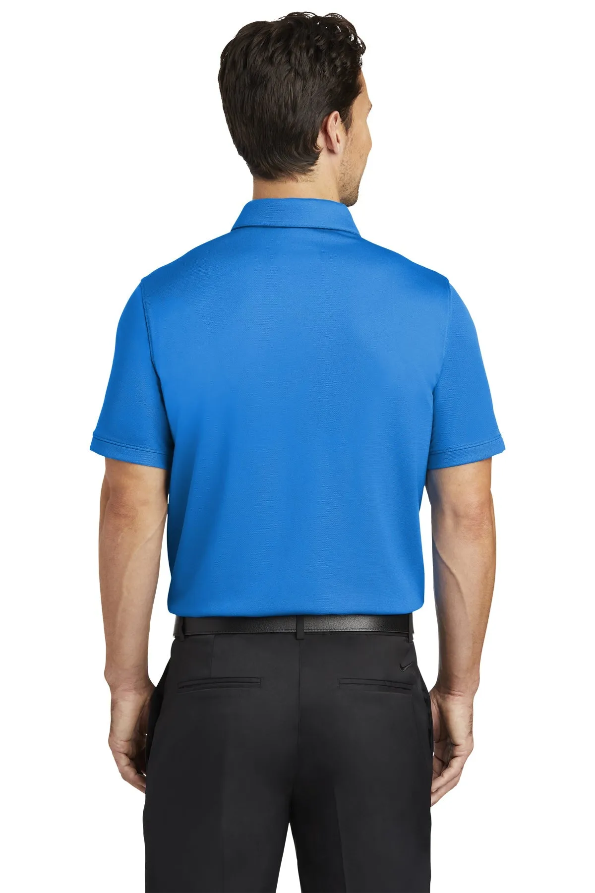 Nike Dri-FIT Icon Pique Modern Fit Custom Polos, Light Photo Blue