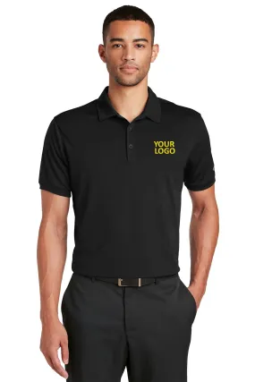 Nike Dri-FIT Players Modern Fit Custom Polos, Black