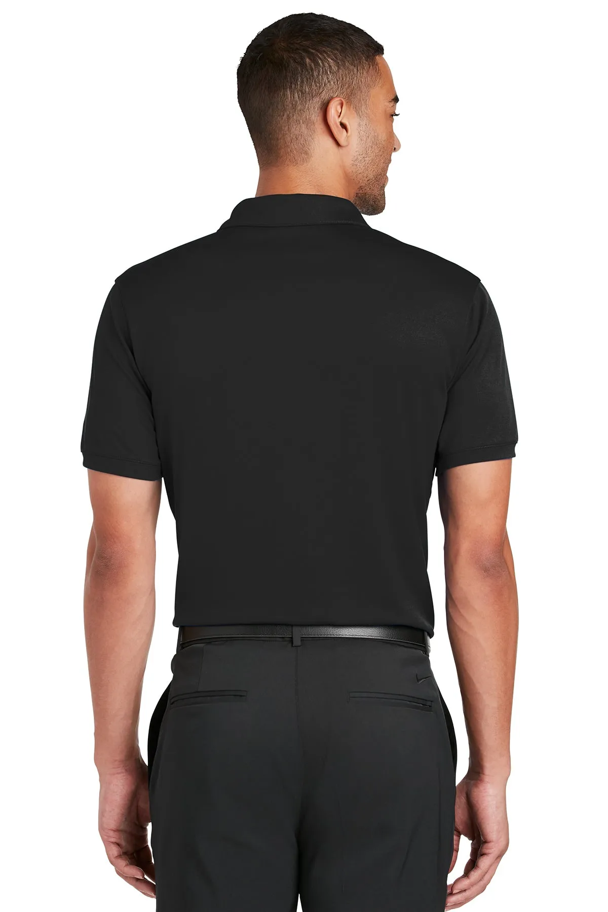 Nike Dri-FIT Players Modern Fit Custom Polos, Black