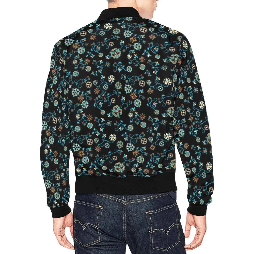 Ocean Bloom Bomber Jacket for Men