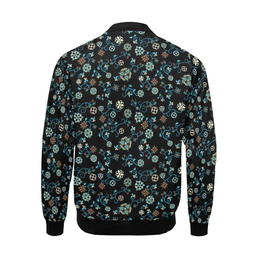 Ocean Bloom Bomber Jacket for Men