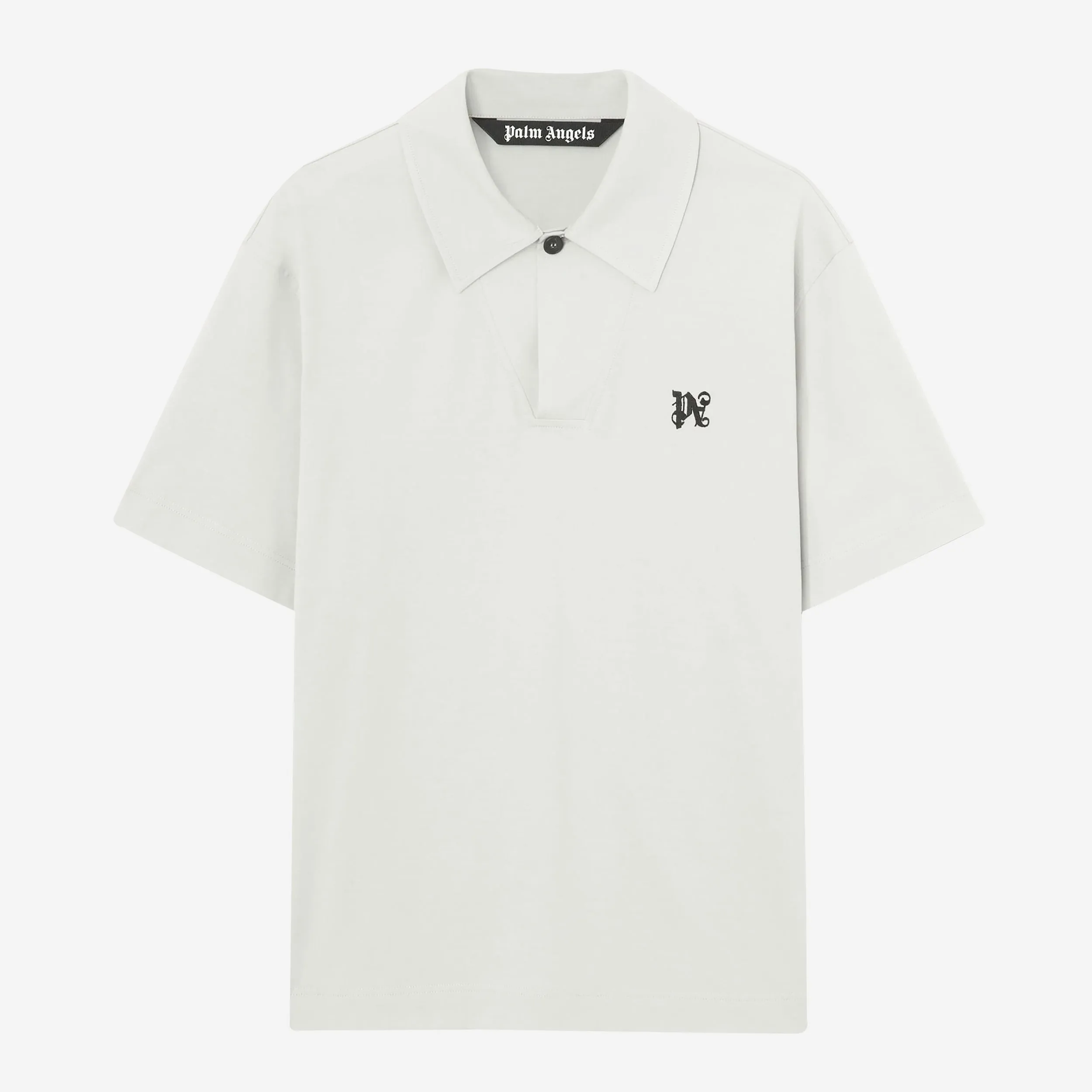 Palm Angels Monogram One Button Polo Shirt