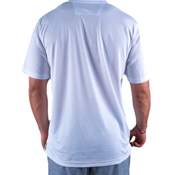 Performance Polo | White | Black Shield