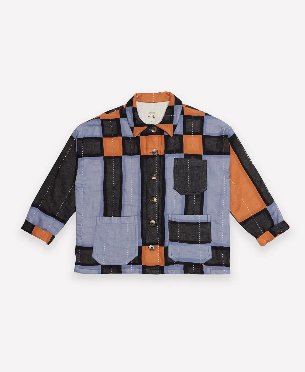 Plaid Quilted Chore Jacket