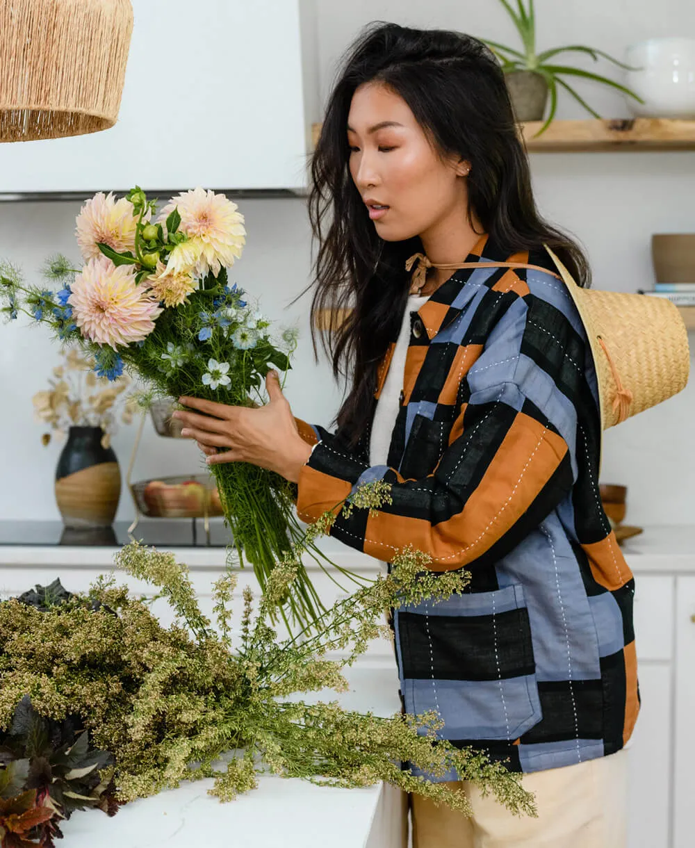 Plaid Quilted Chore Jacket