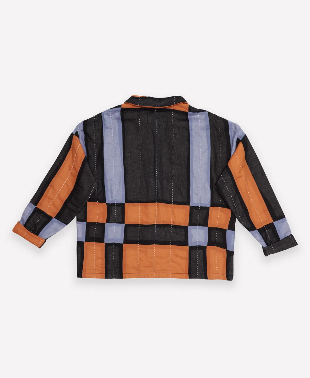 Plaid Quilted Chore Jacket