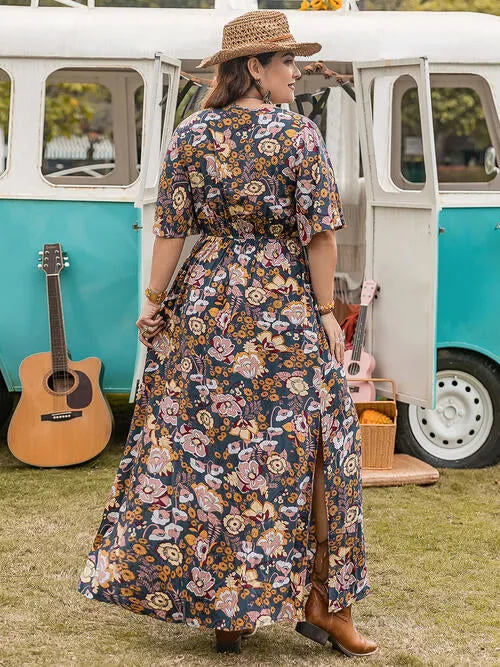 Plus Size yellow maxi Dress