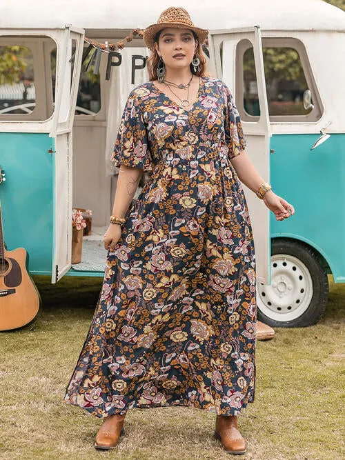 Plus Size yellow maxi Dress