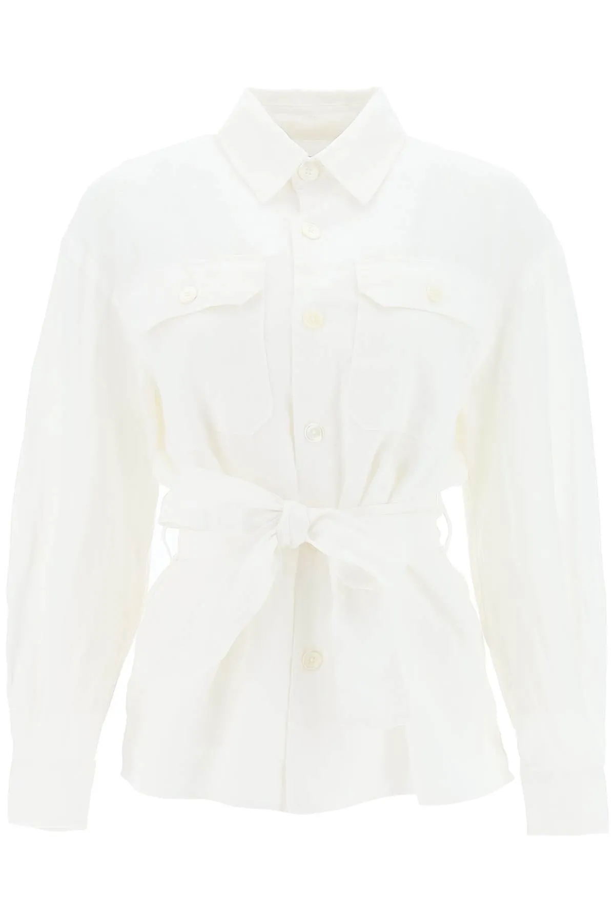 Polo ralph lauren belted linen shirt