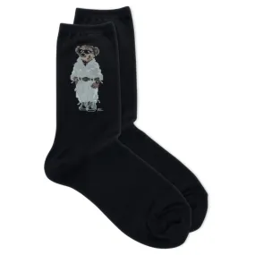 Polo Ralph Lauren Women's Safari Bear Knit Crew Socks