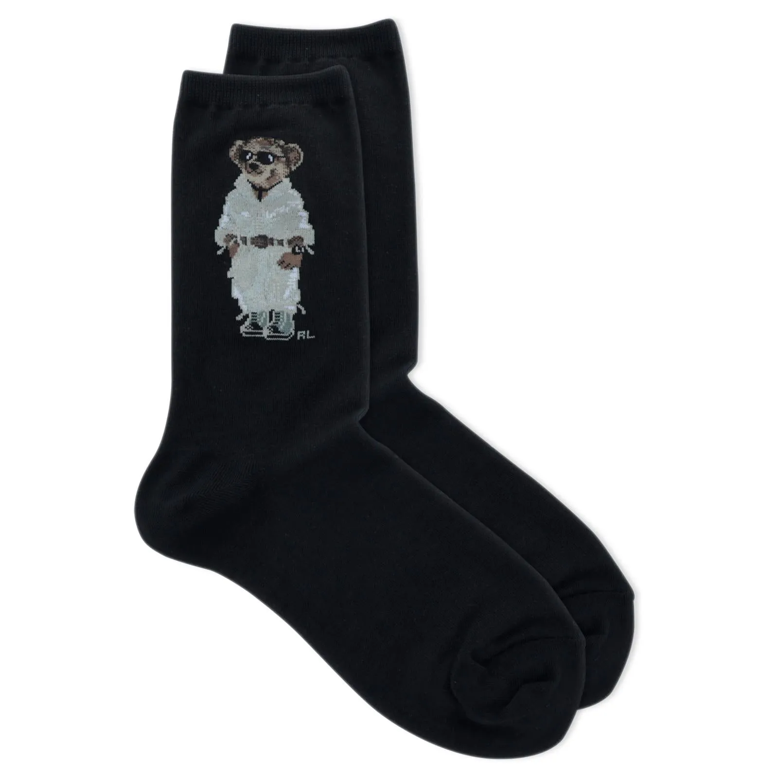 Polo Ralph Lauren Women's Safari Bear Knit Crew Socks