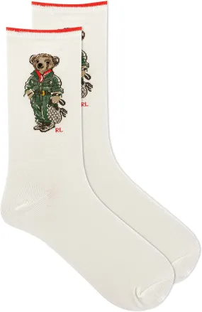 Polo Ralph Lauren Women's Urban Zen Bear Knit Crew Socks