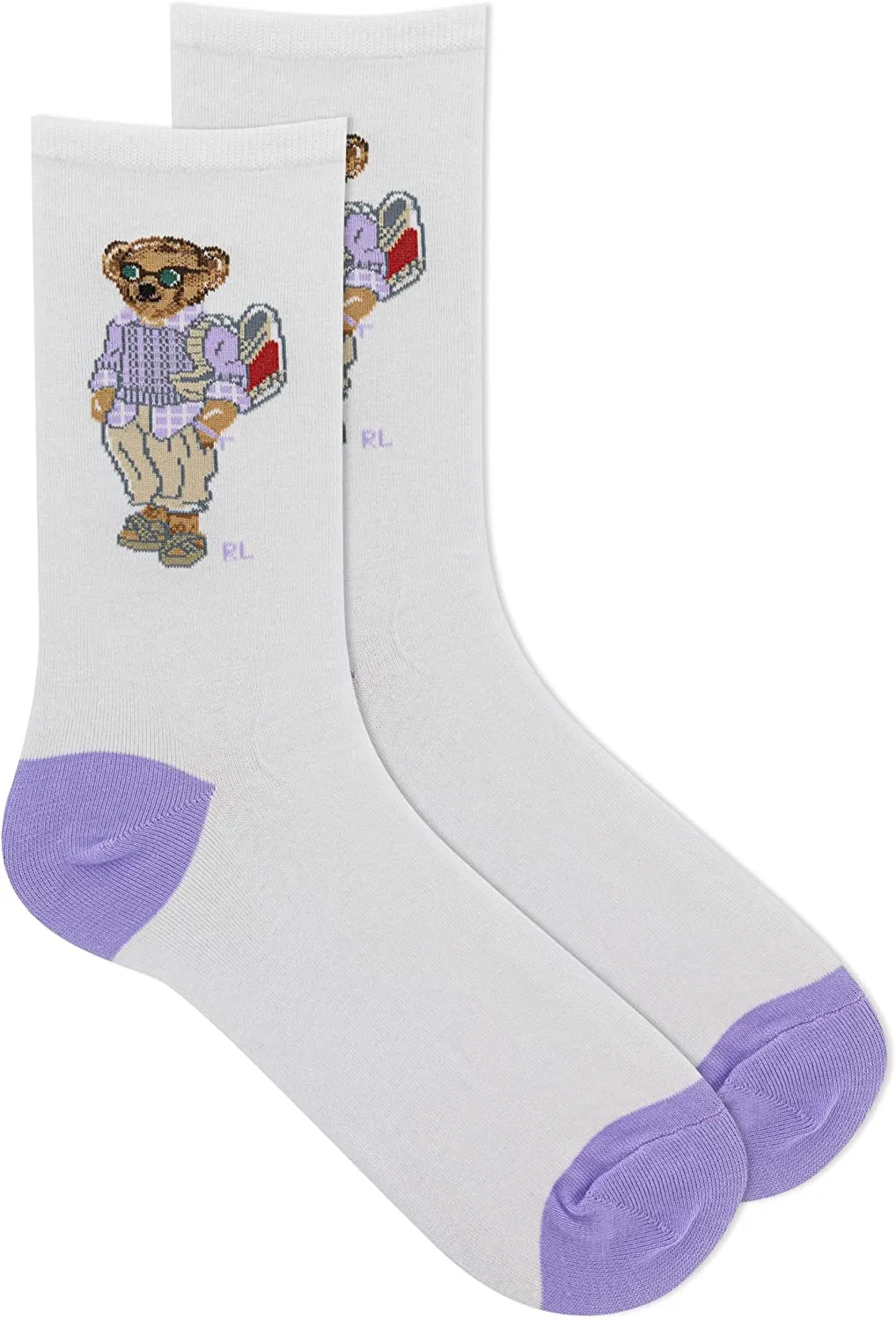 Polo Ralph Lauren Women's Urban Zen Bear Knit Crew Socks
