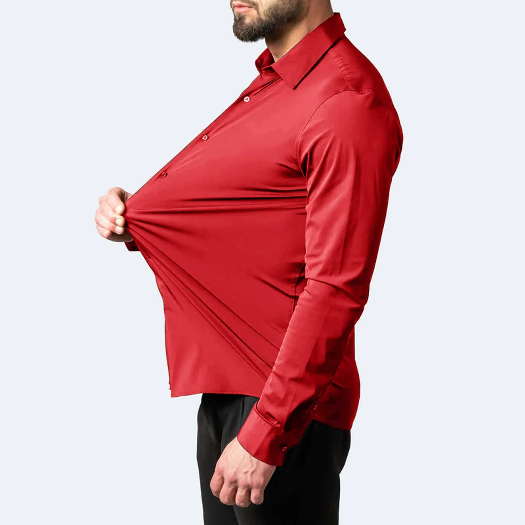 Polo Republica Slim Fit AirFlex: The Go-Anywhere Full Sleeves Shirt