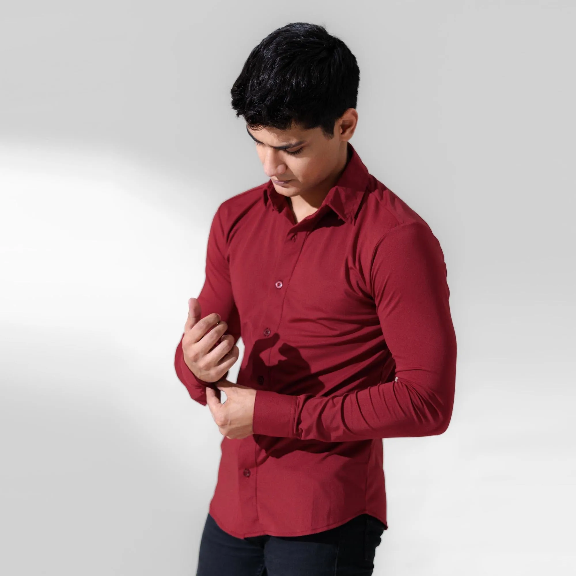 Polo Republica Slim Fit AirFlex: The Go-Anywhere Full Sleeves Shirt