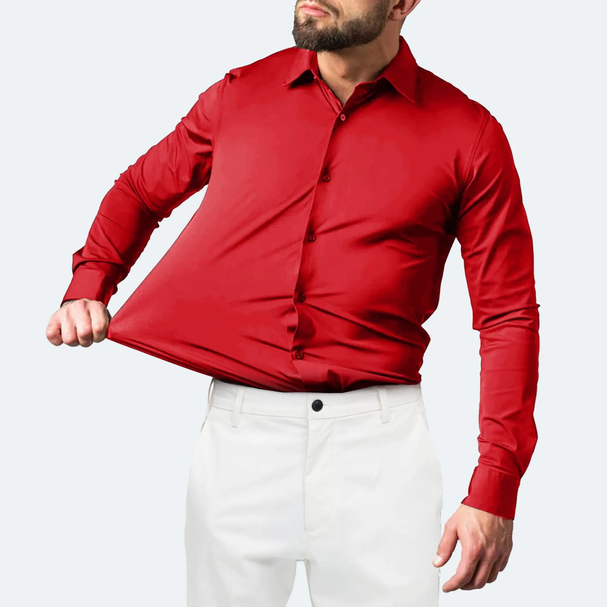 Polo Republica Slim Fit AirFlex: The Go-Anywhere Full Sleeves Shirt
