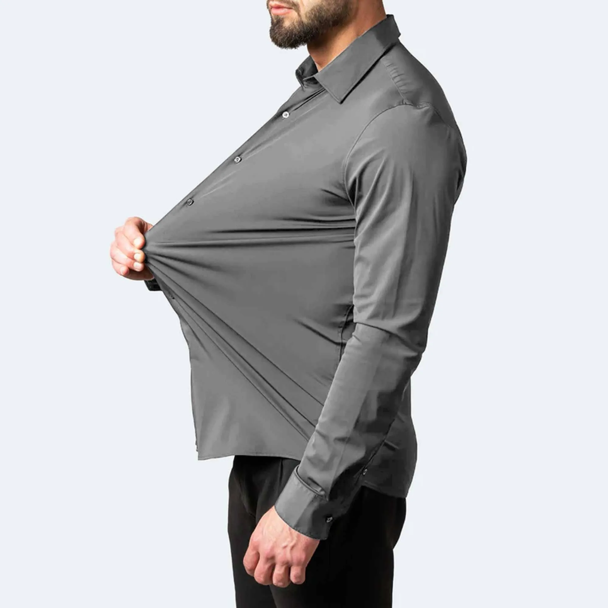 Polo Republica Slim Fit AirFlex: The Go-Anywhere Full Sleeves Shirt