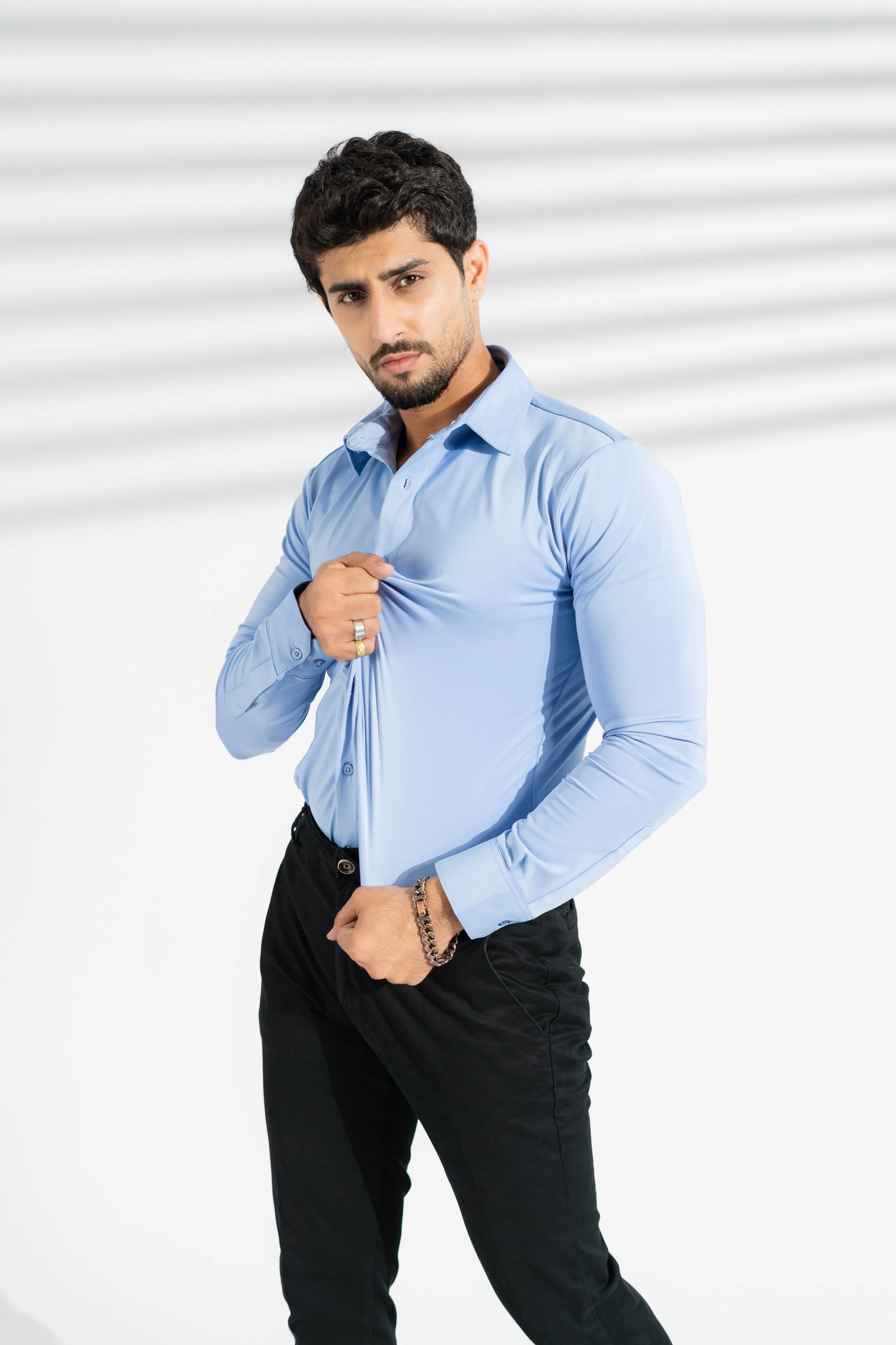 Polo Republica Slim Fit AirFlex: The Go-Anywhere Full Sleeves Shirt
