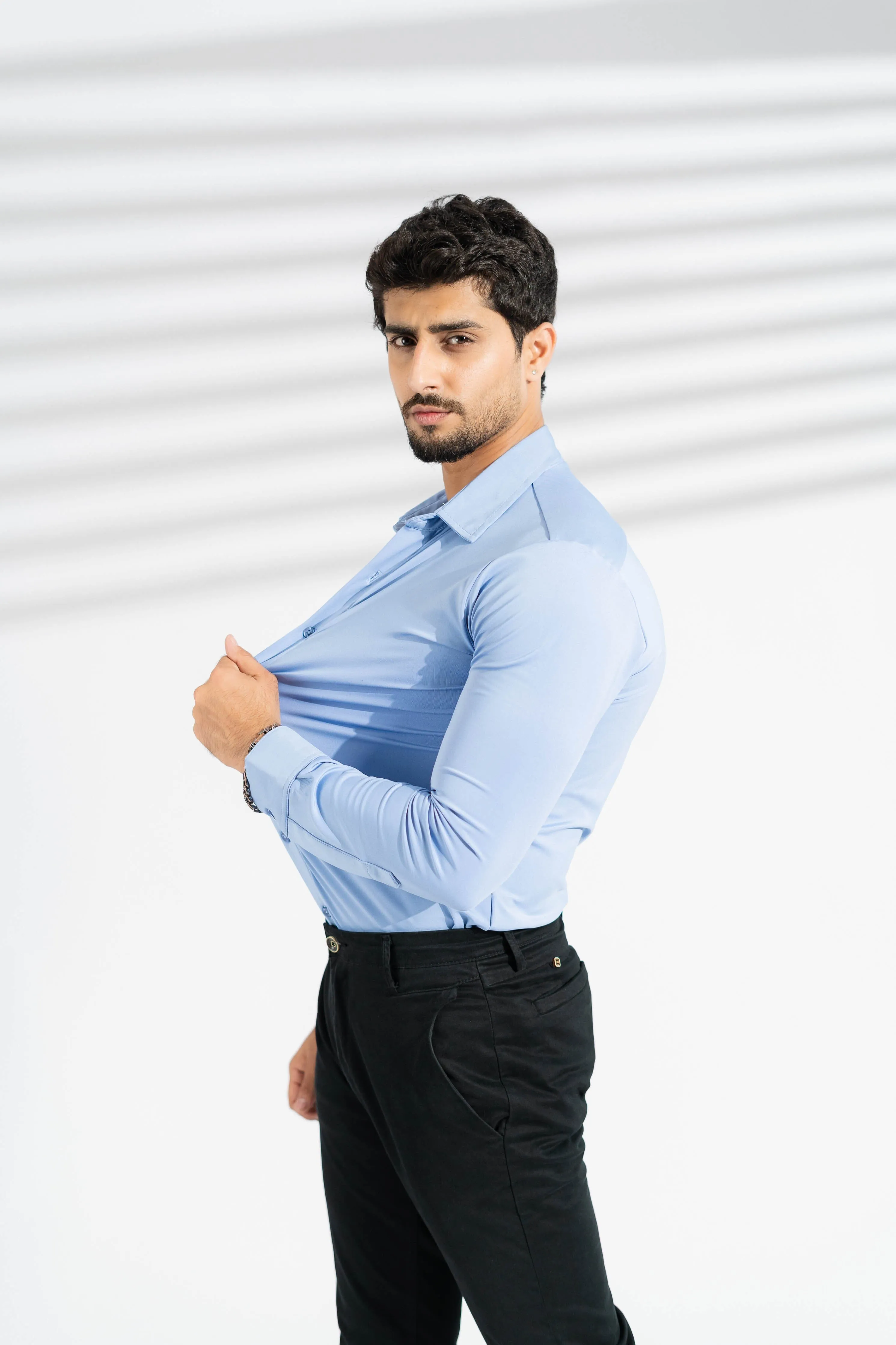 Polo Republica Slim Fit AirFlex: The Go-Anywhere Full Sleeves Shirt