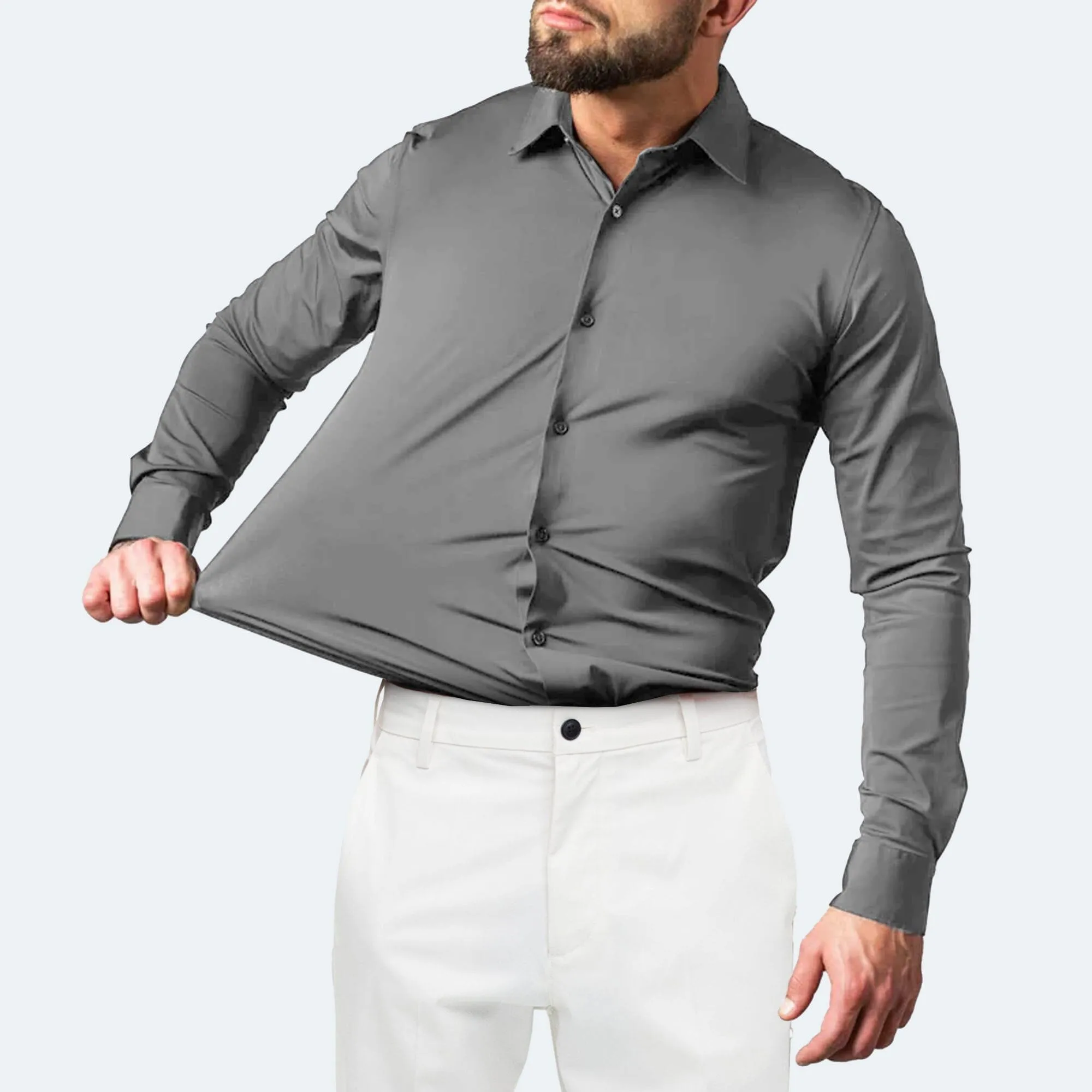Polo Republica Slim Fit AirFlex: The Go-Anywhere Full Sleeves Shirt