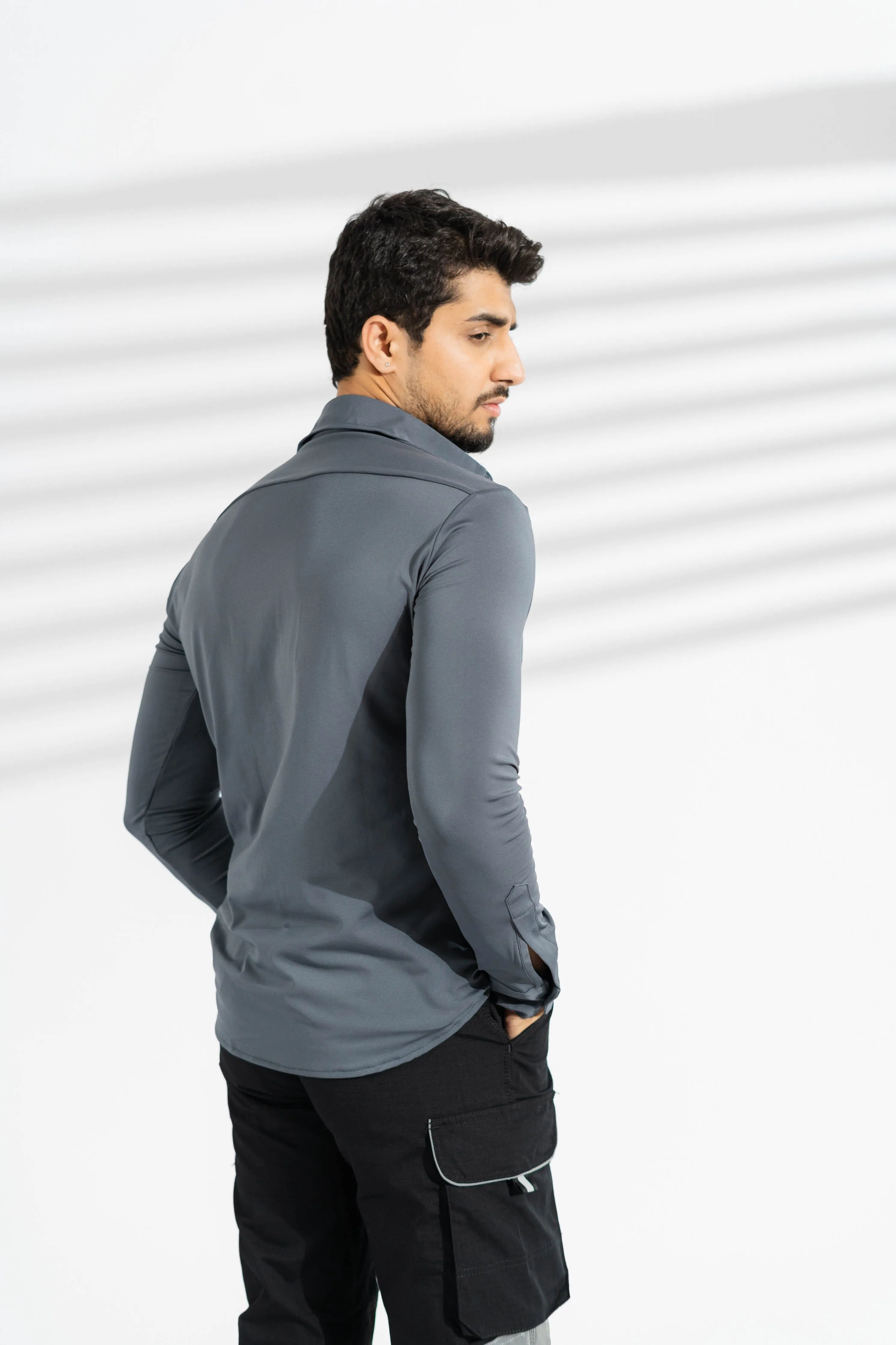 Polo Republica Slim Fit AirFlex: The Go-Anywhere Full Sleeves Shirt