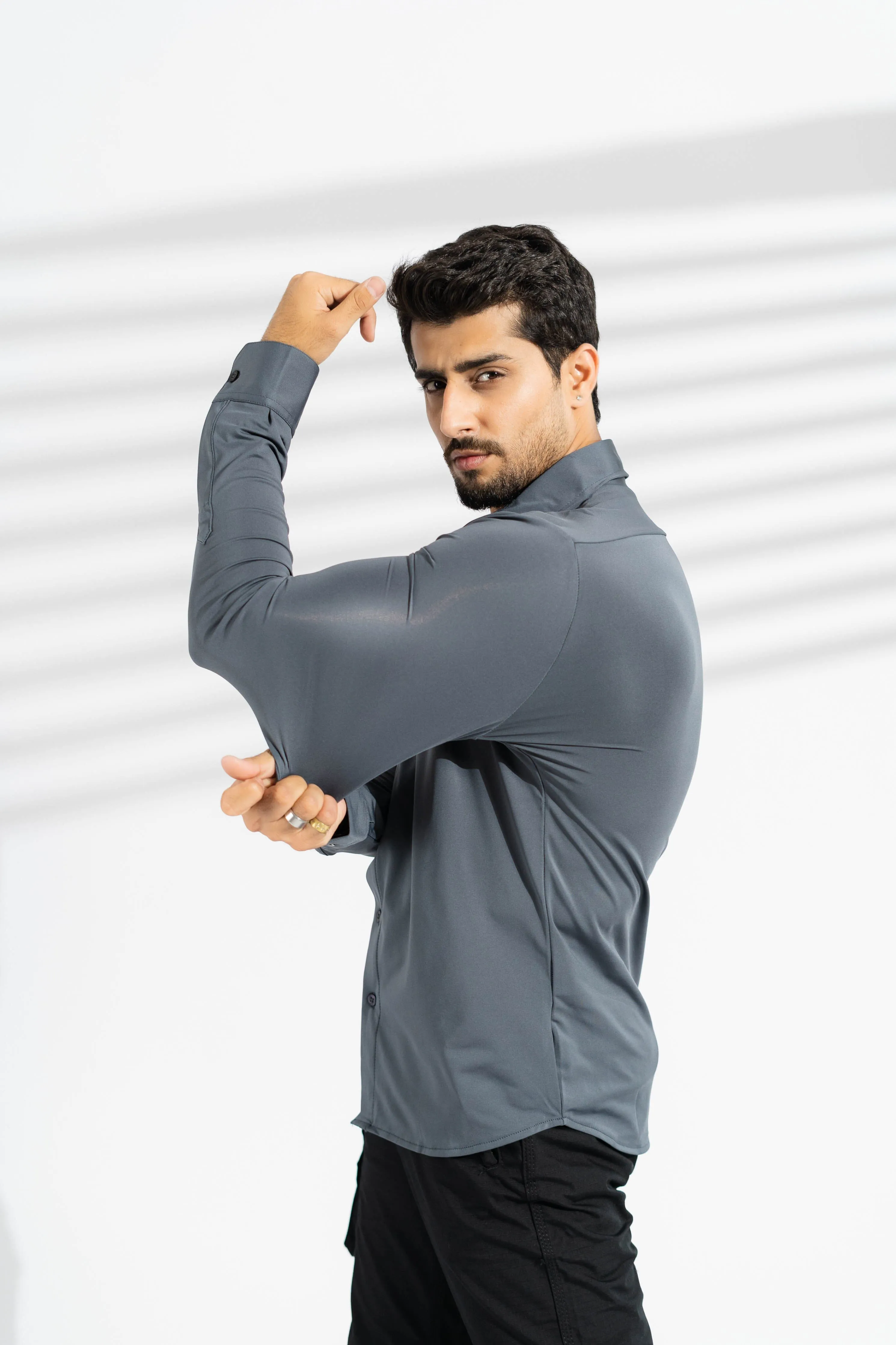Polo Republica Slim Fit AirFlex: The Go-Anywhere Full Sleeves Shirt