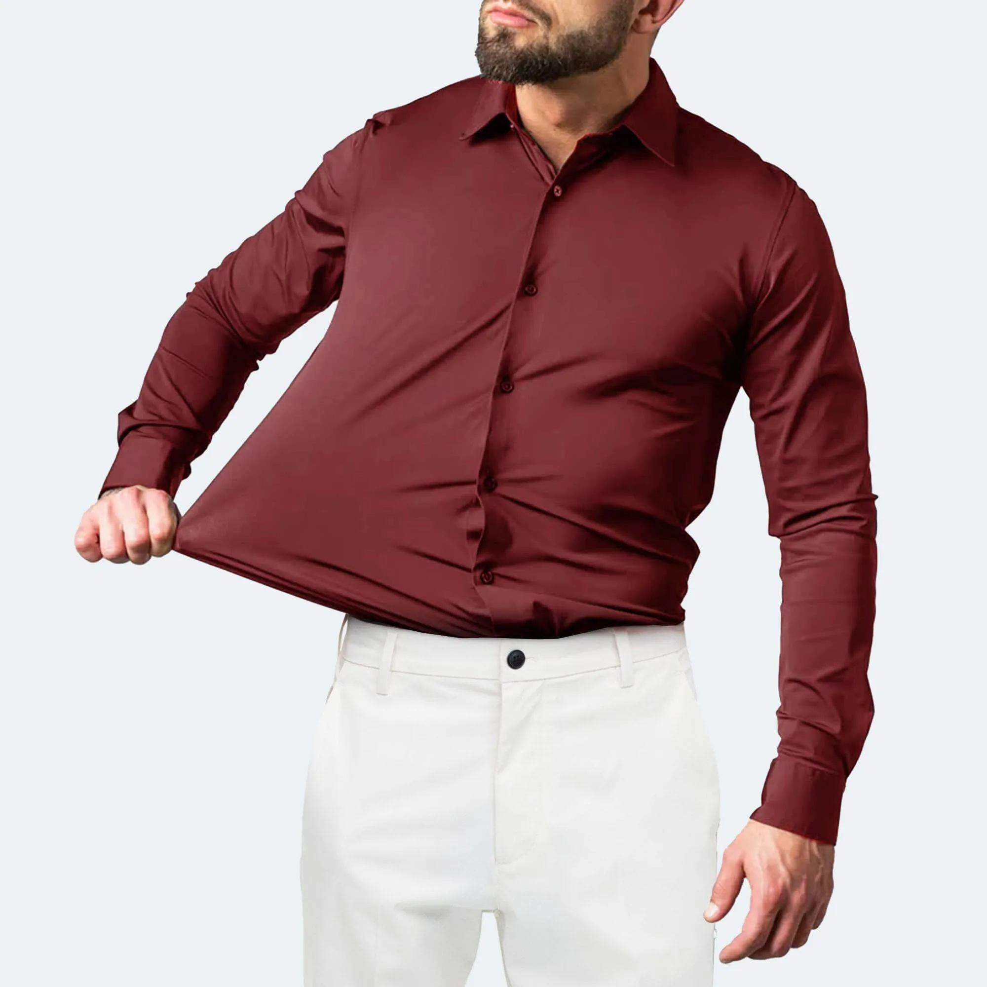 Polo Republica Slim Fit AirFlex: The Go-Anywhere Full Sleeves Shirt