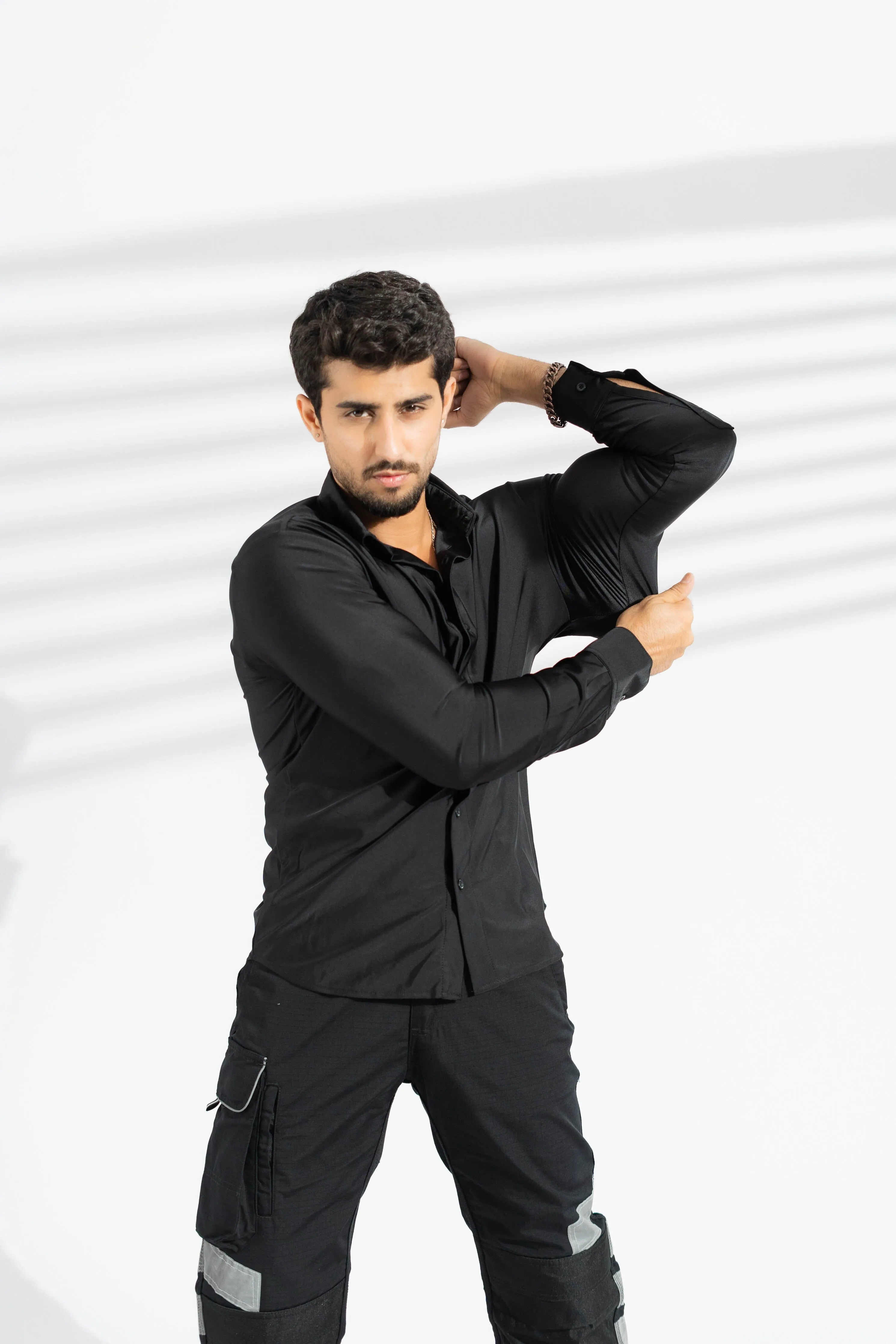 Polo Republica Slim Fit AirFlex: The Go-Anywhere Full Sleeves Shirt