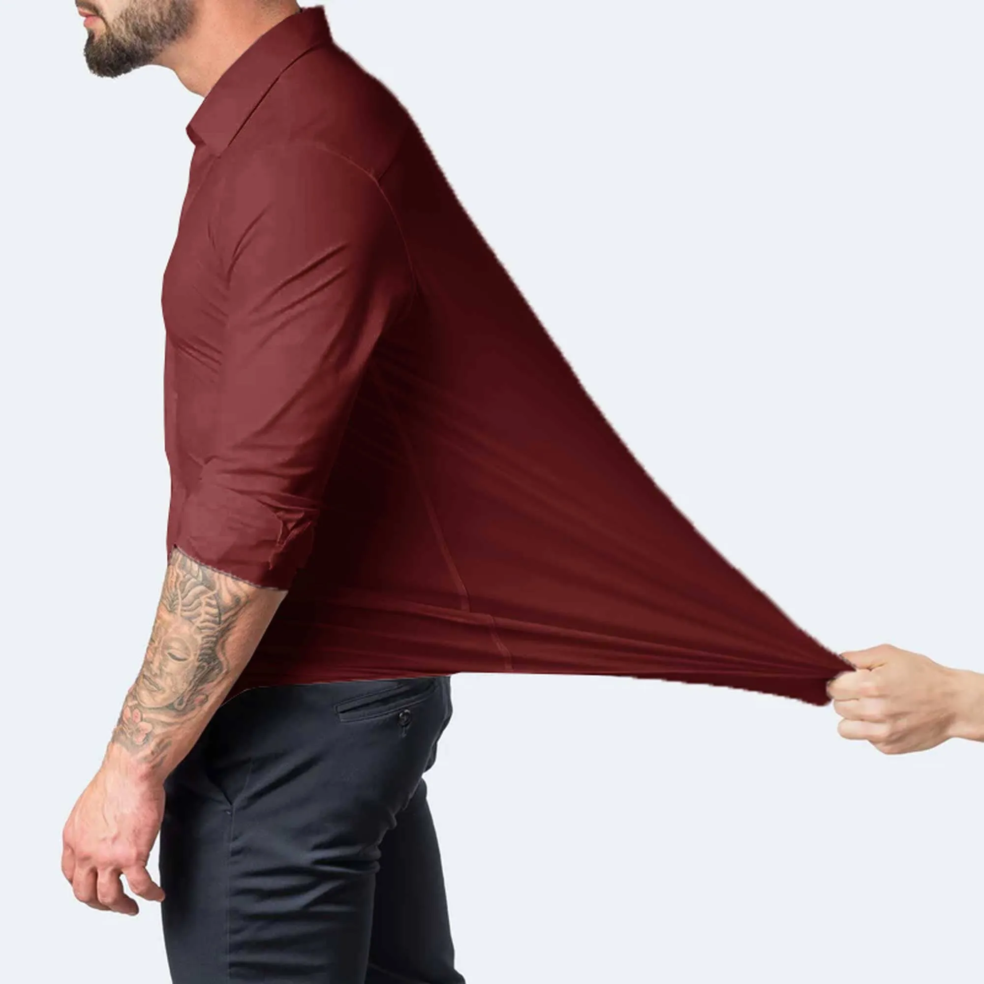 Polo Republica Slim Fit AirFlex: The Go-Anywhere Full Sleeves Shirt
