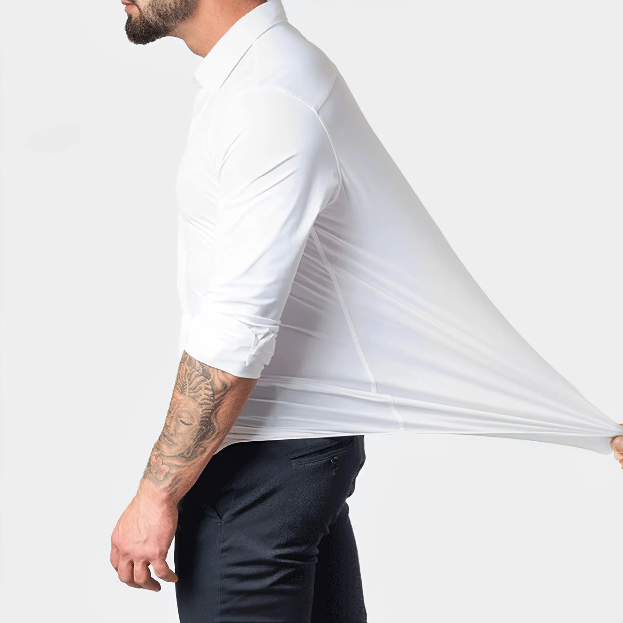 Polo Republica Slim Fit AirFlex: The Go-Anywhere Full Sleeves Shirt