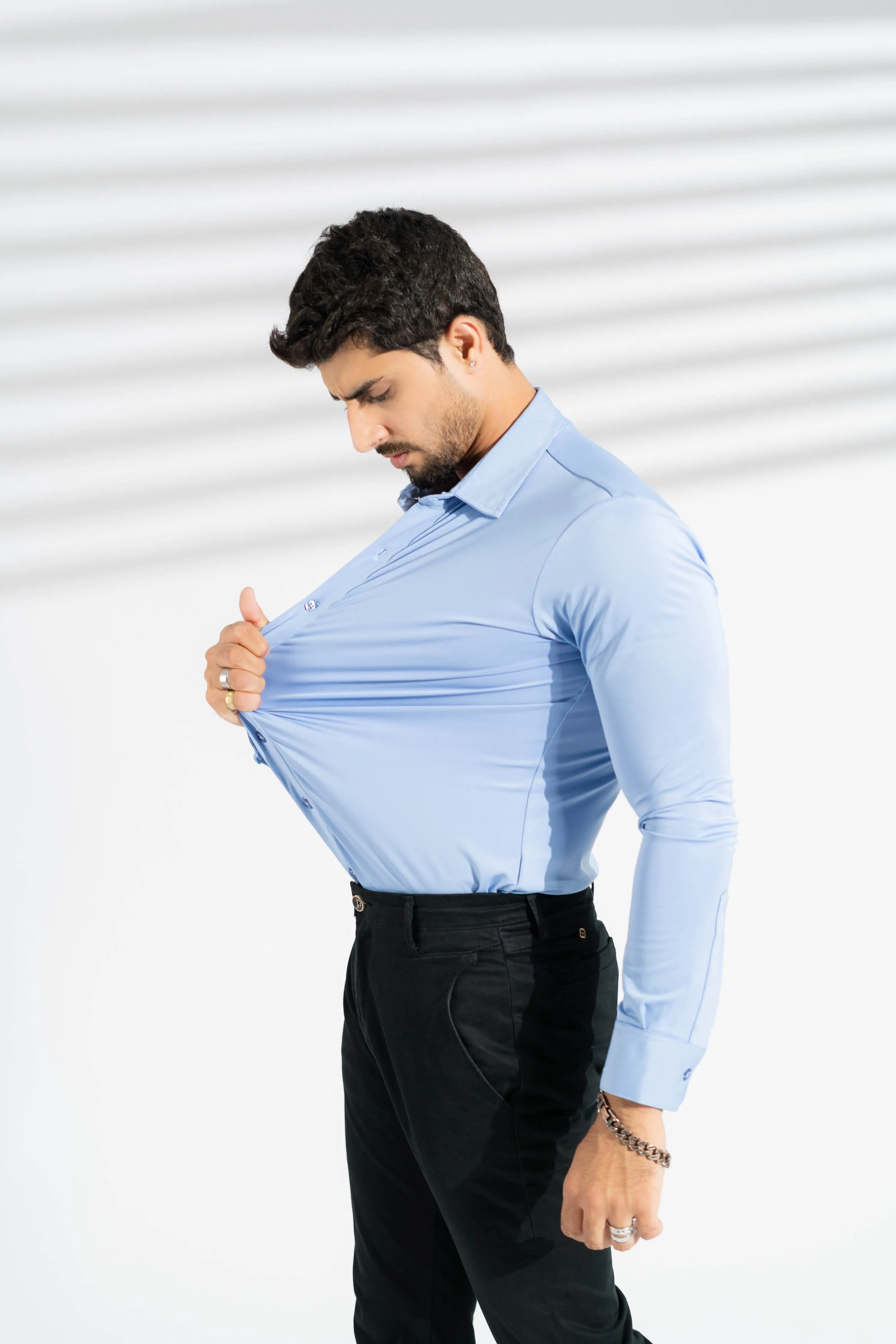 Polo Republica Slim Fit AirFlex: The Go-Anywhere Full Sleeves Shirt