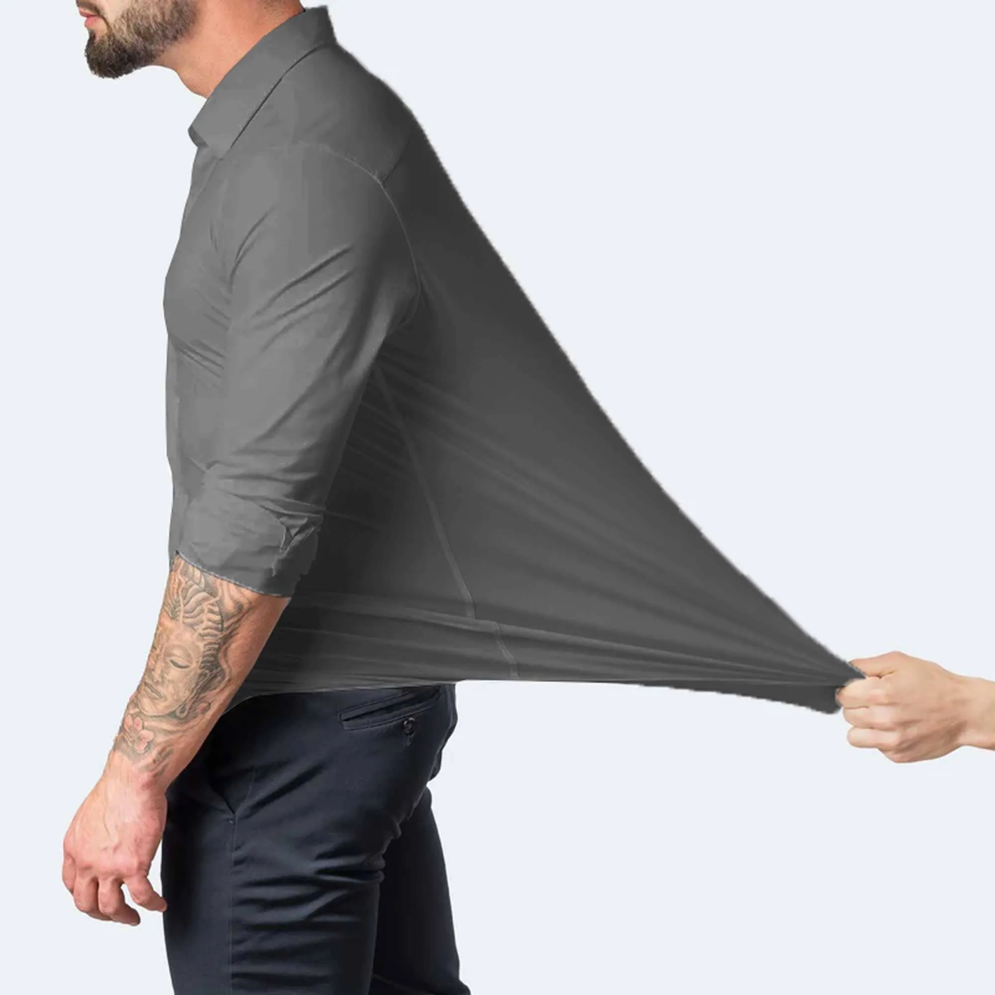Polo Republica Slim Fit AirFlex: The Go-Anywhere Full Sleeves Shirt