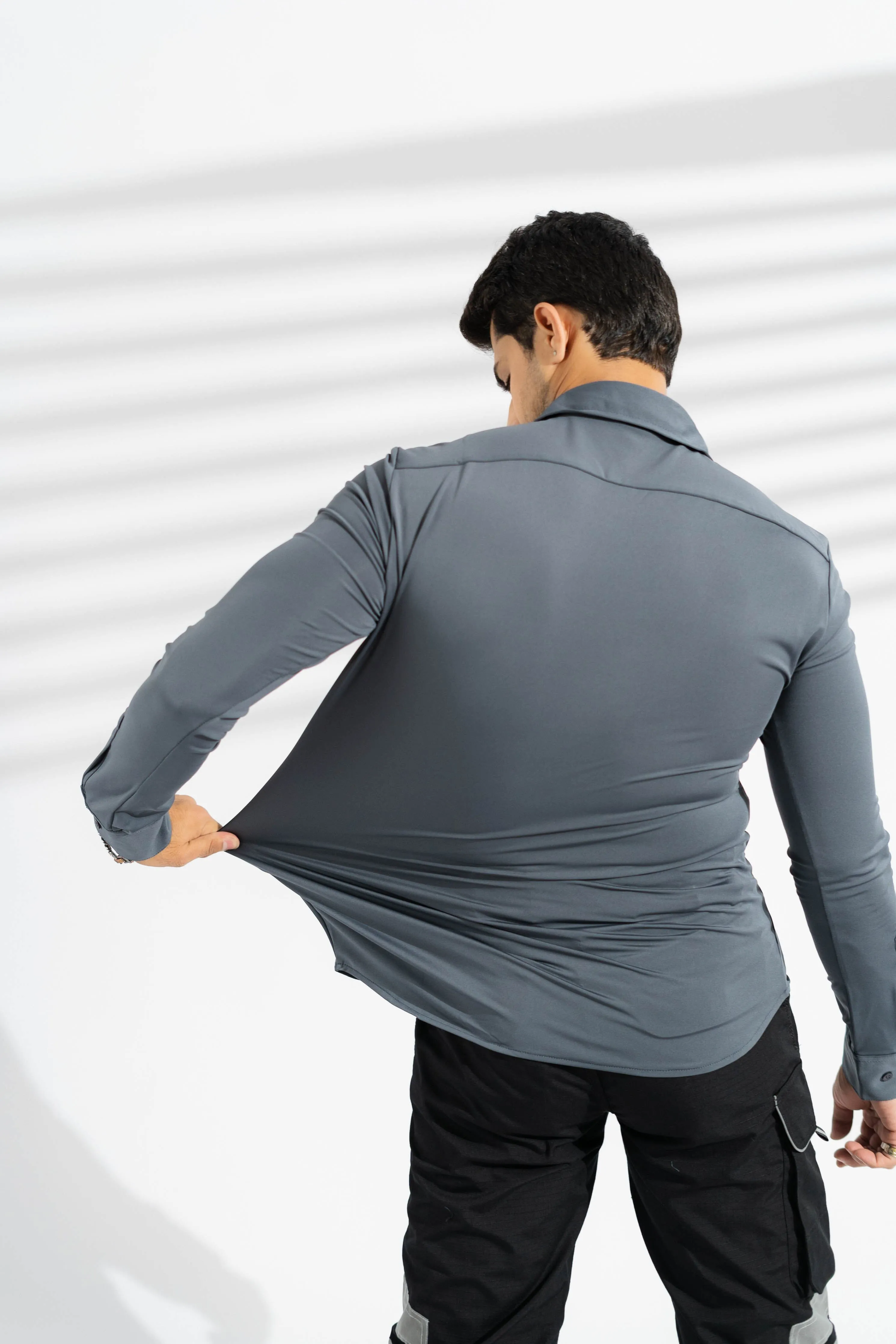 Polo Republica Slim Fit AirFlex: The Go-Anywhere Full Sleeves Shirt