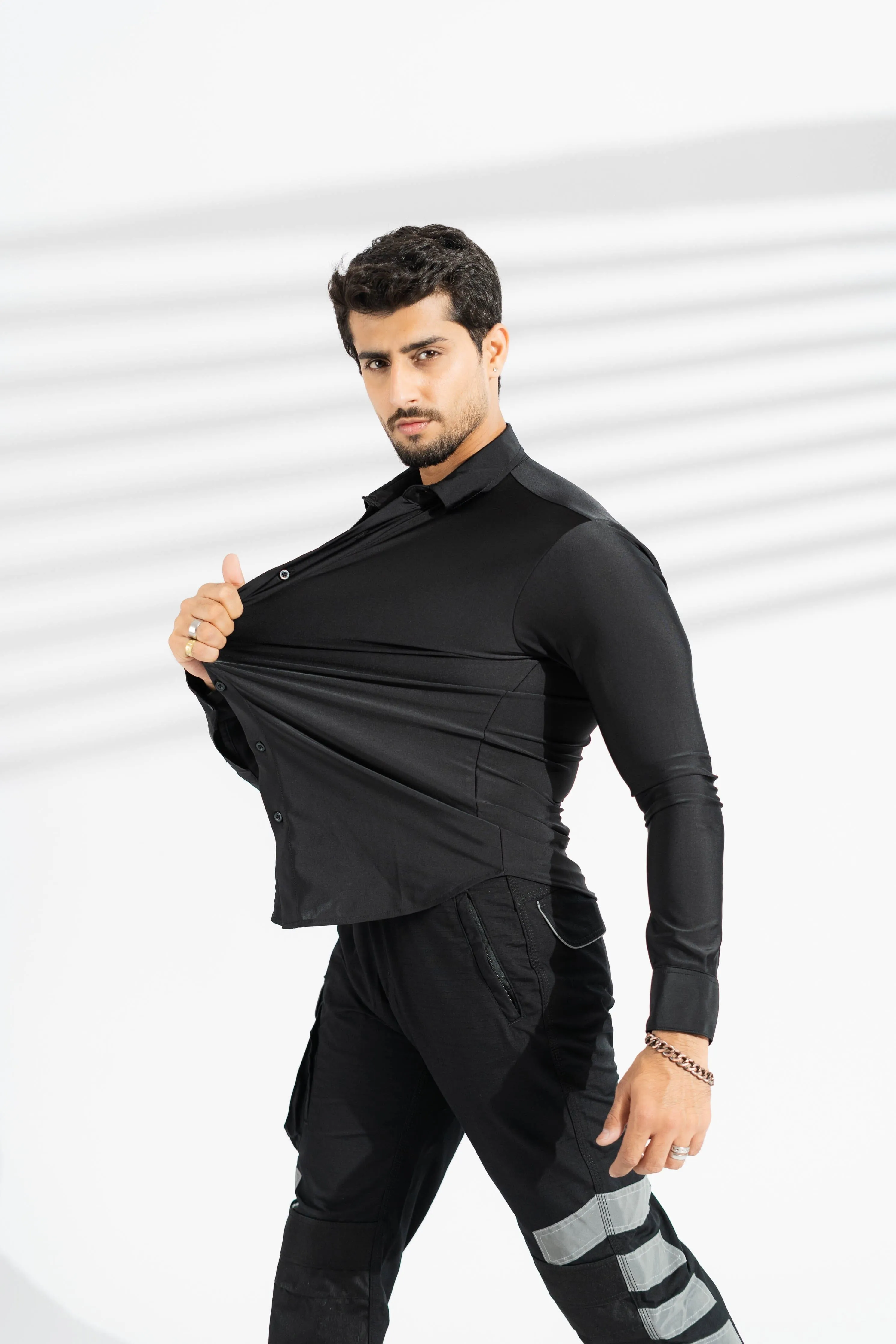 Polo Republica Slim Fit AirFlex: The Go-Anywhere Full Sleeves Shirt