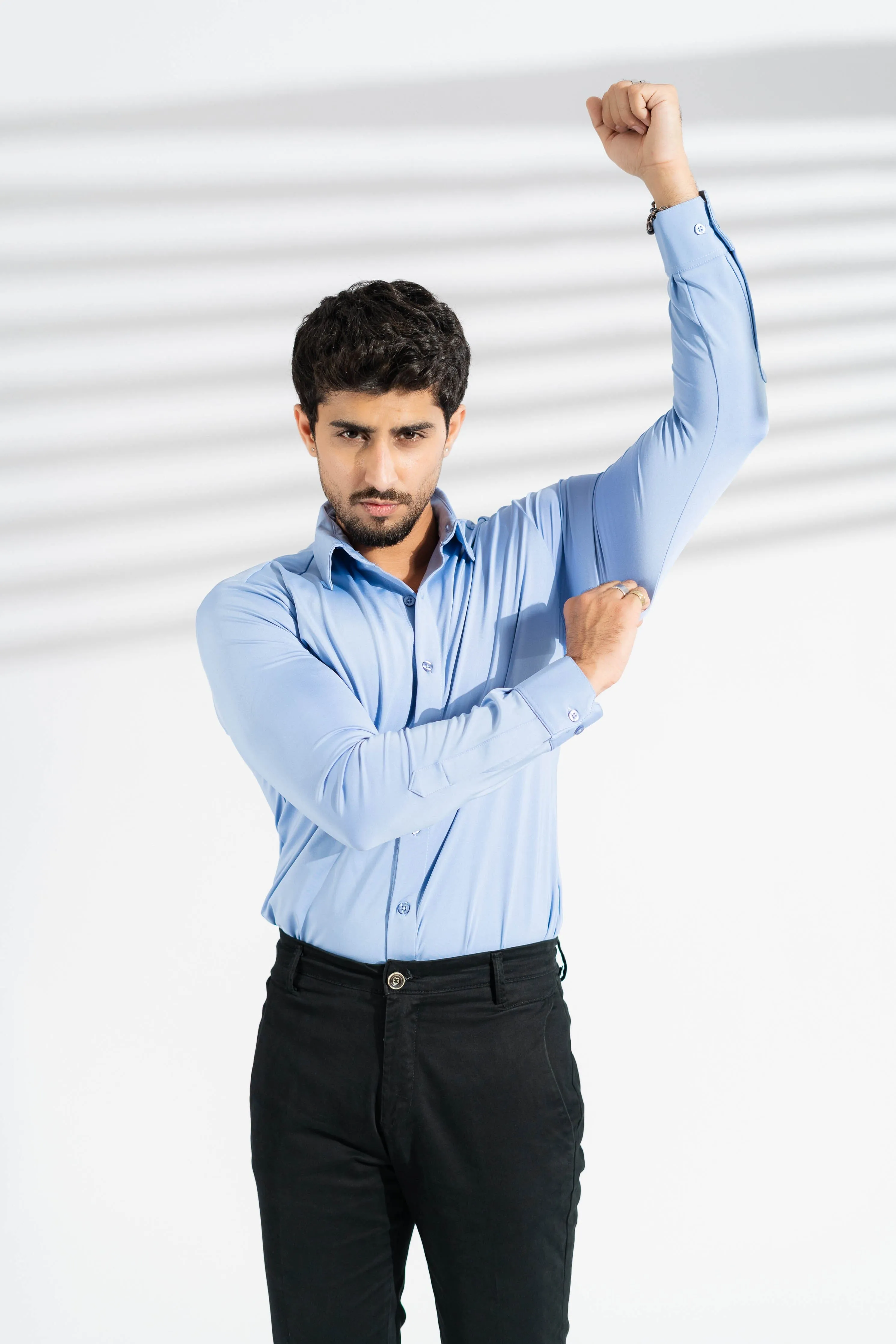Polo Republica Slim Fit AirFlex: The Go-Anywhere Full Sleeves Shirt
