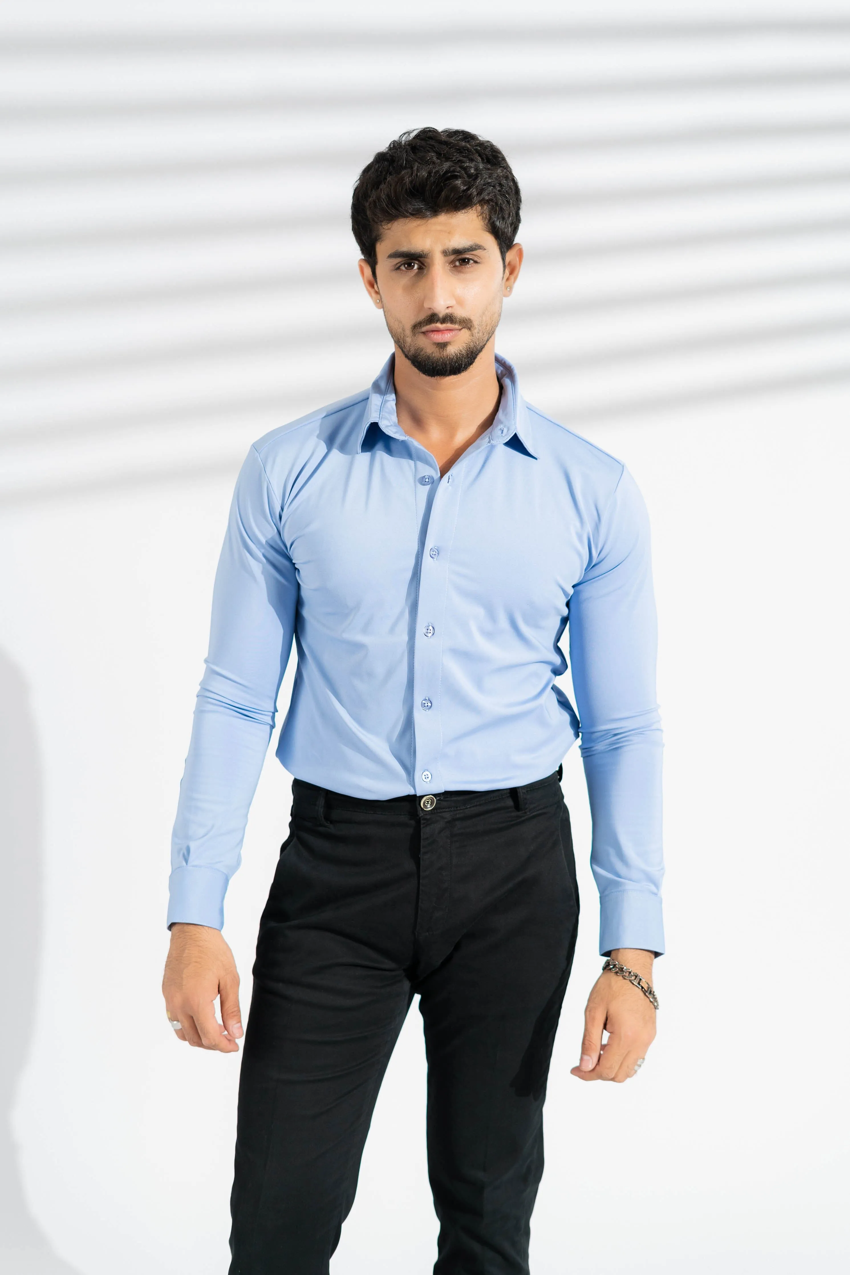 Polo Republica Slim Fit AirFlex: The Go-Anywhere Full Sleeves Shirt