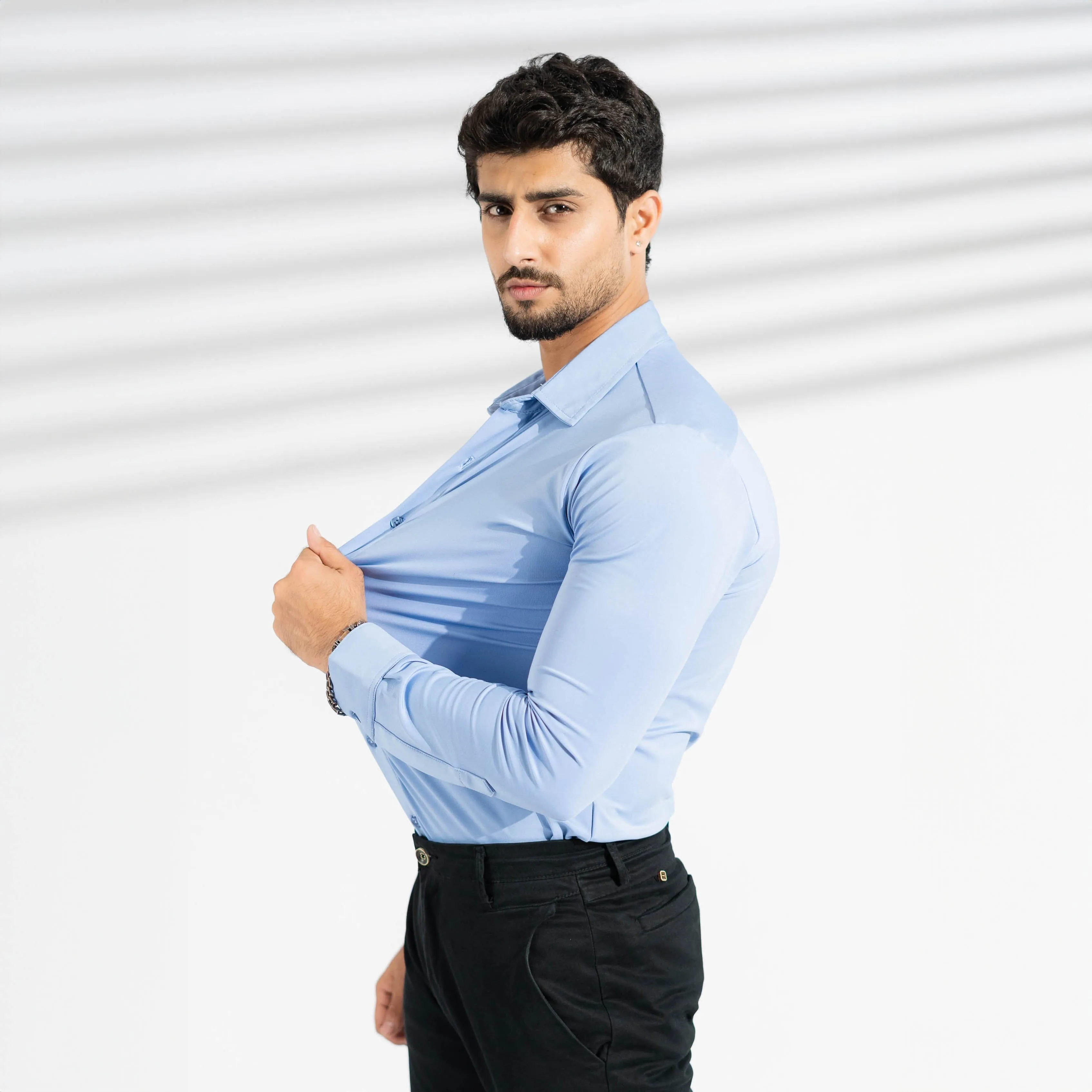 Polo Republica Slim Fit AirFlex: The Go-Anywhere Full Sleeves Shirt