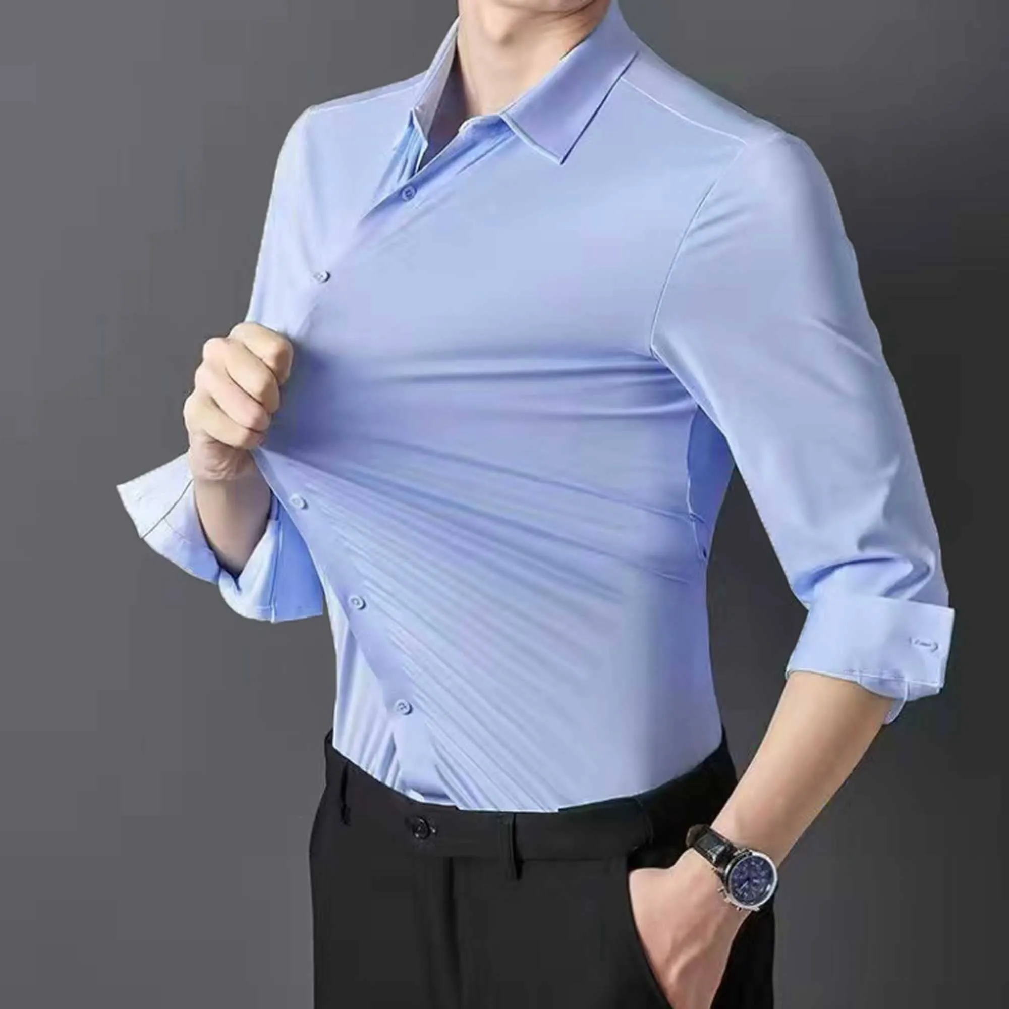 Polo Republica Slim Fit AirFlex: The Go-Anywhere Full Sleeves Shirt