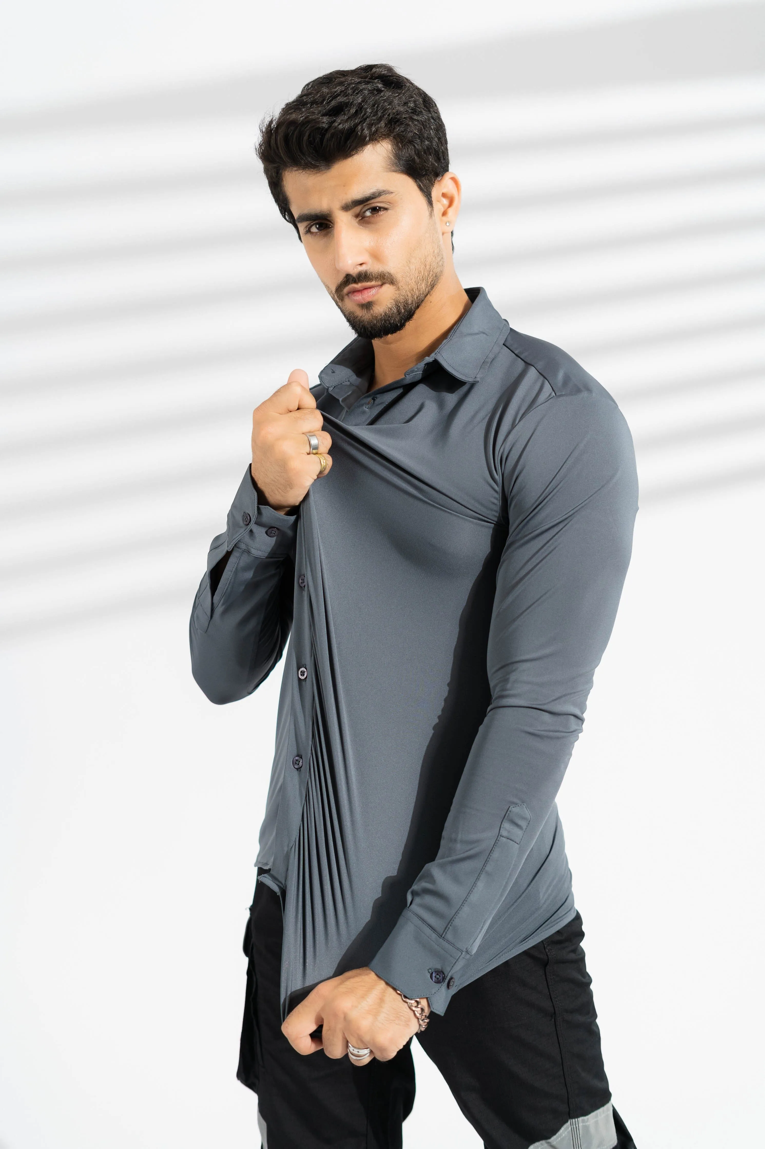 Polo Republica Slim Fit AirFlex: The Go-Anywhere Full Sleeves Shirt