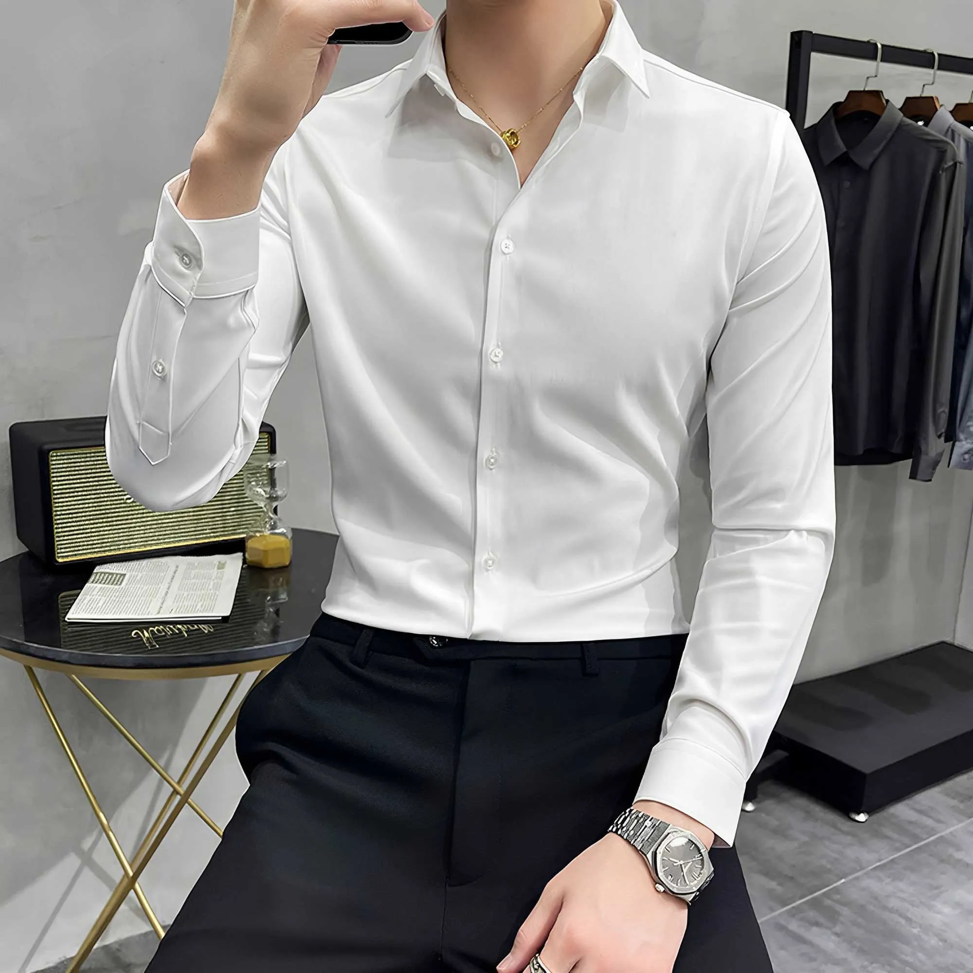 Polo Republica Slim Fit AirFlex: The Go-Anywhere Full Sleeves Shirt