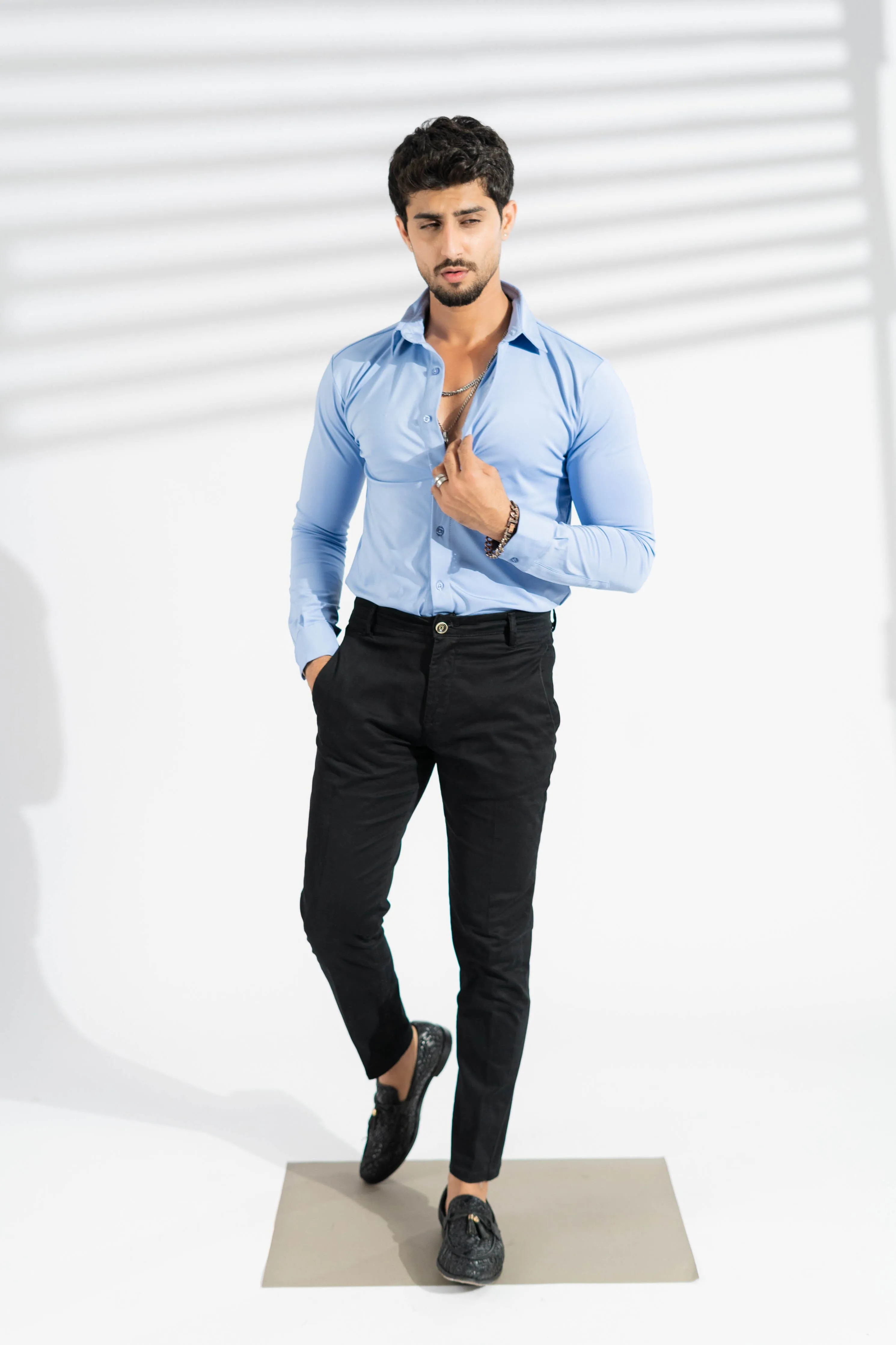 Polo Republica Slim Fit AirFlex: The Go-Anywhere Full Sleeves Shirt