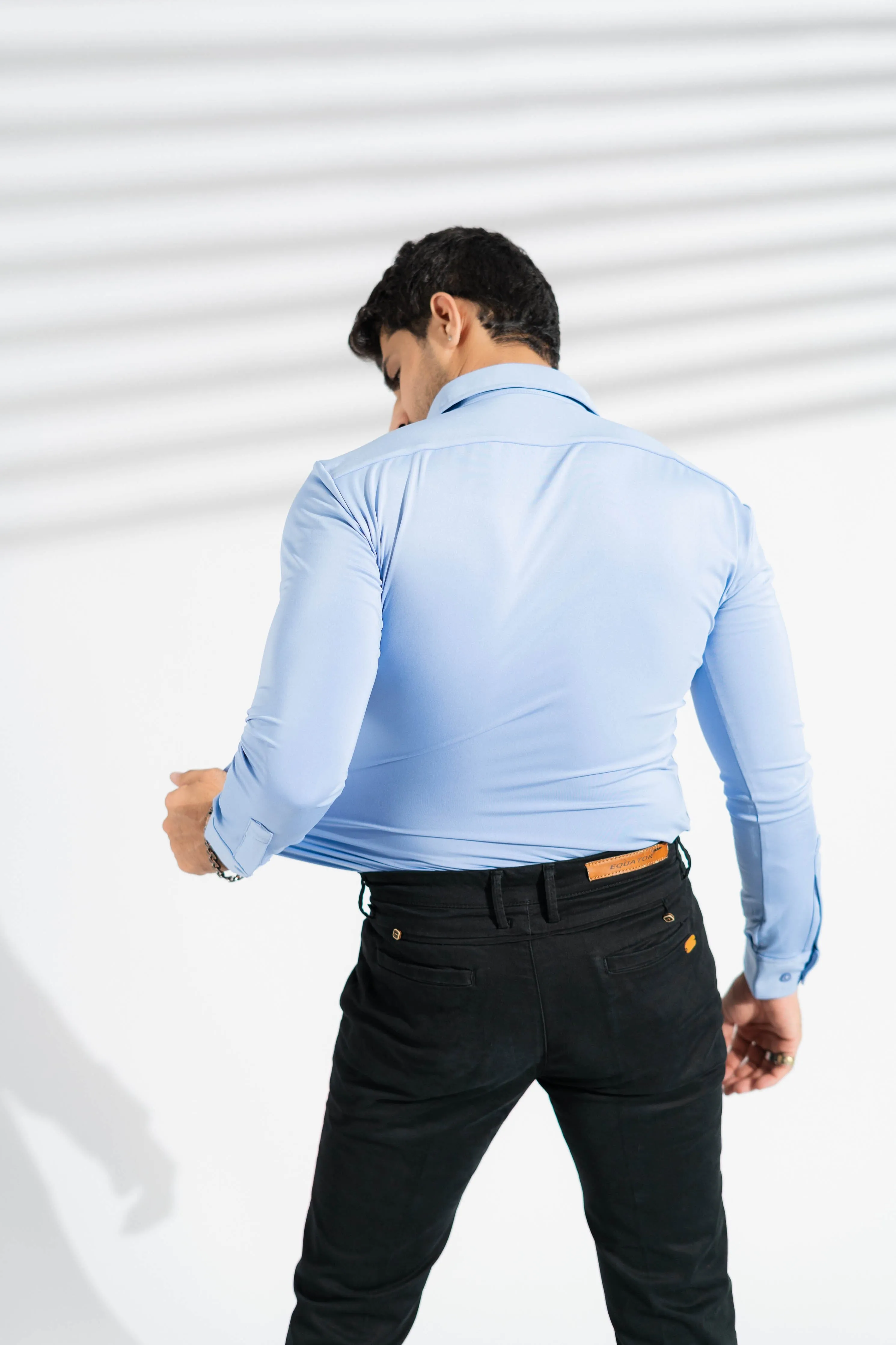 Polo Republica Slim Fit AirFlex: The Go-Anywhere Full Sleeves Shirt