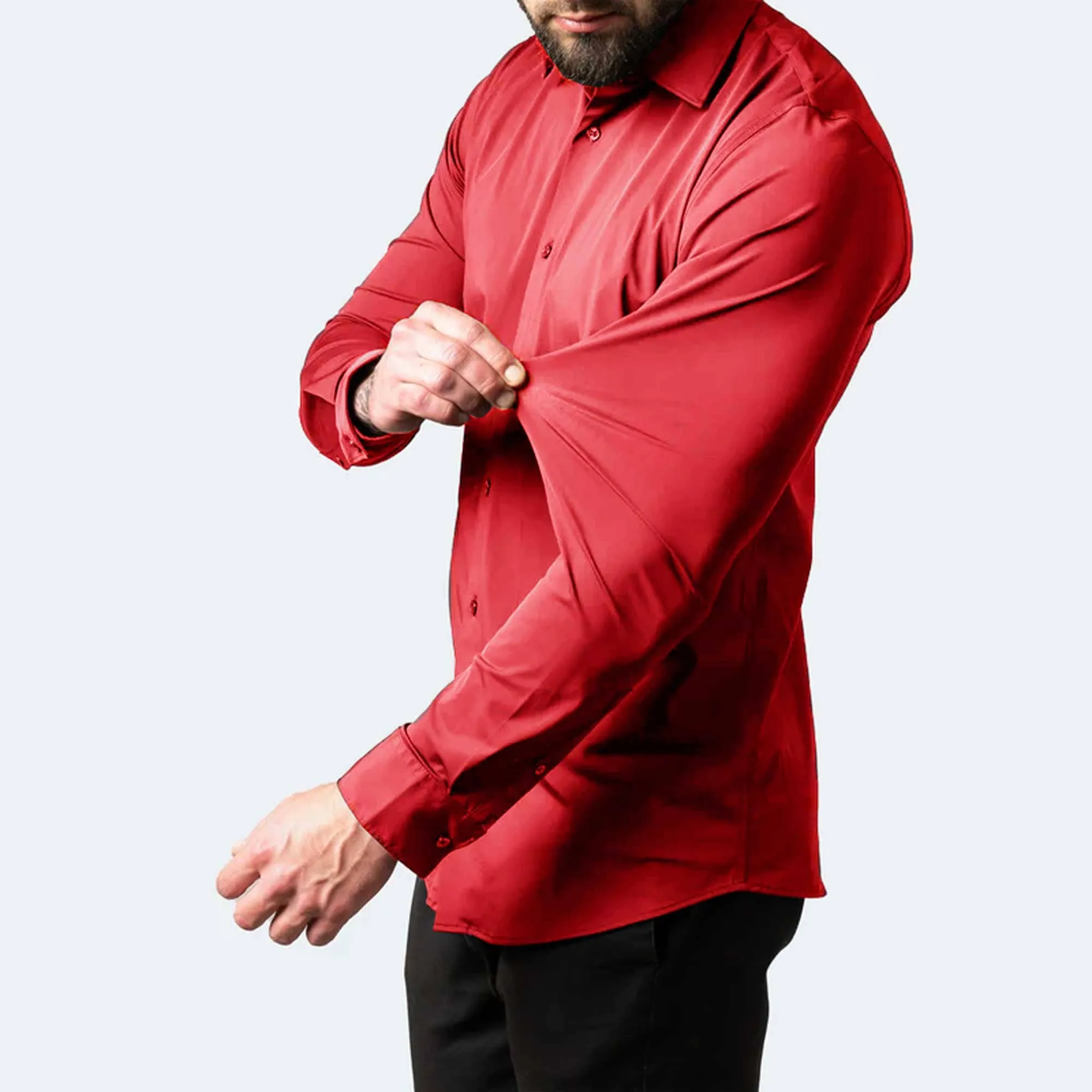Polo Republica Slim Fit AirFlex: The Go-Anywhere Full Sleeves Shirt